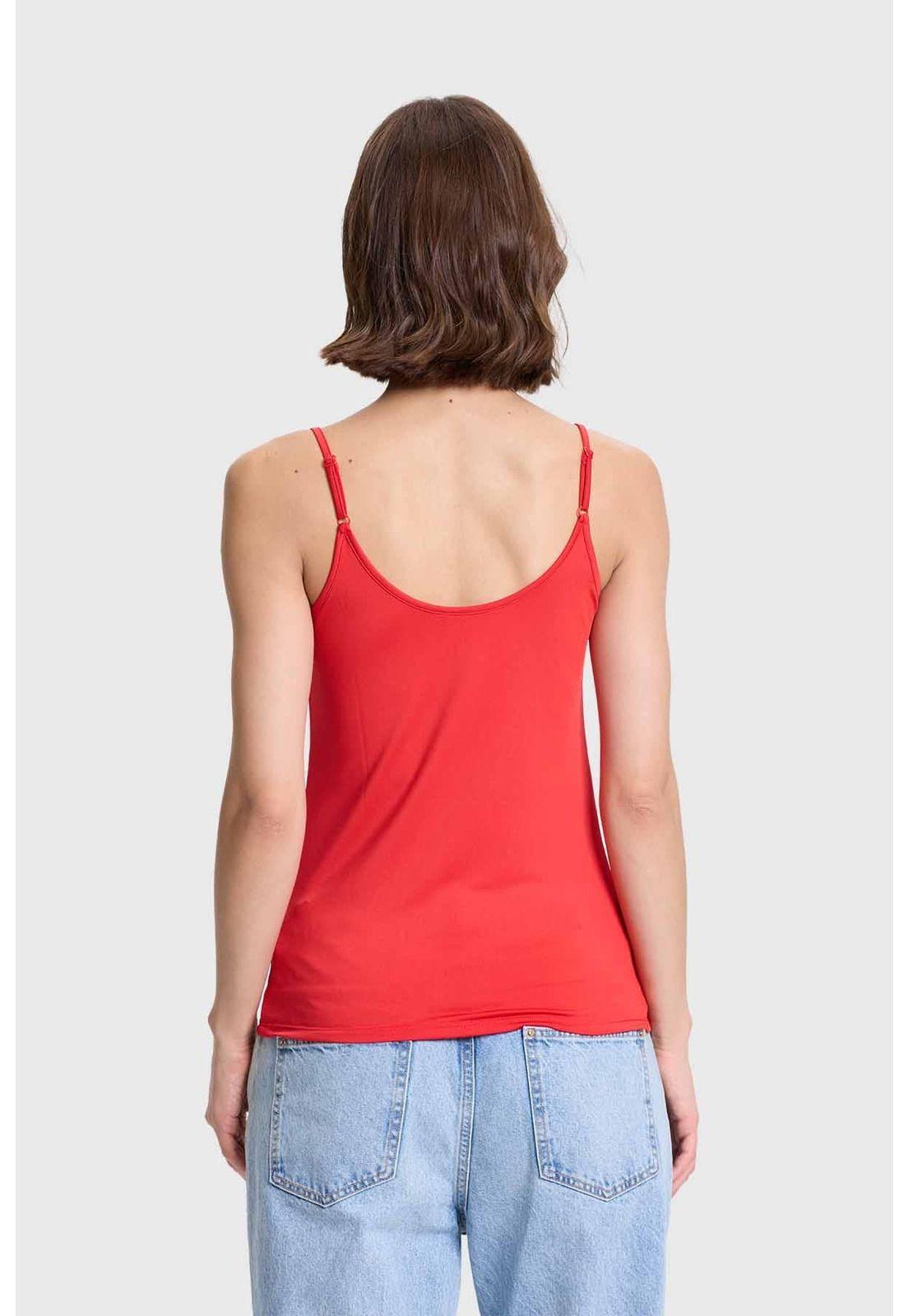 Polera Mujer Peto Pabilo Rojo-2