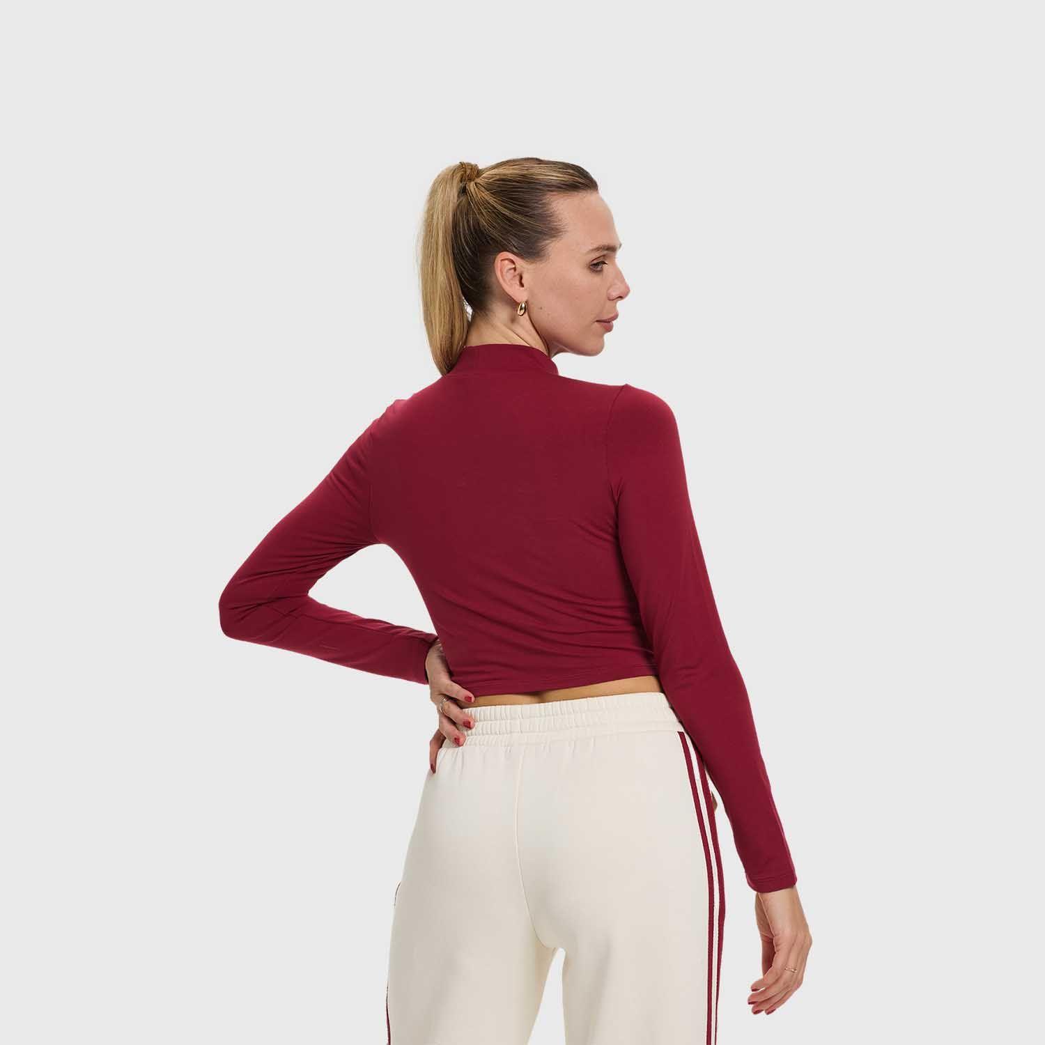 Polera Mujer Lisa Print Burdeo Fashion's Park-2