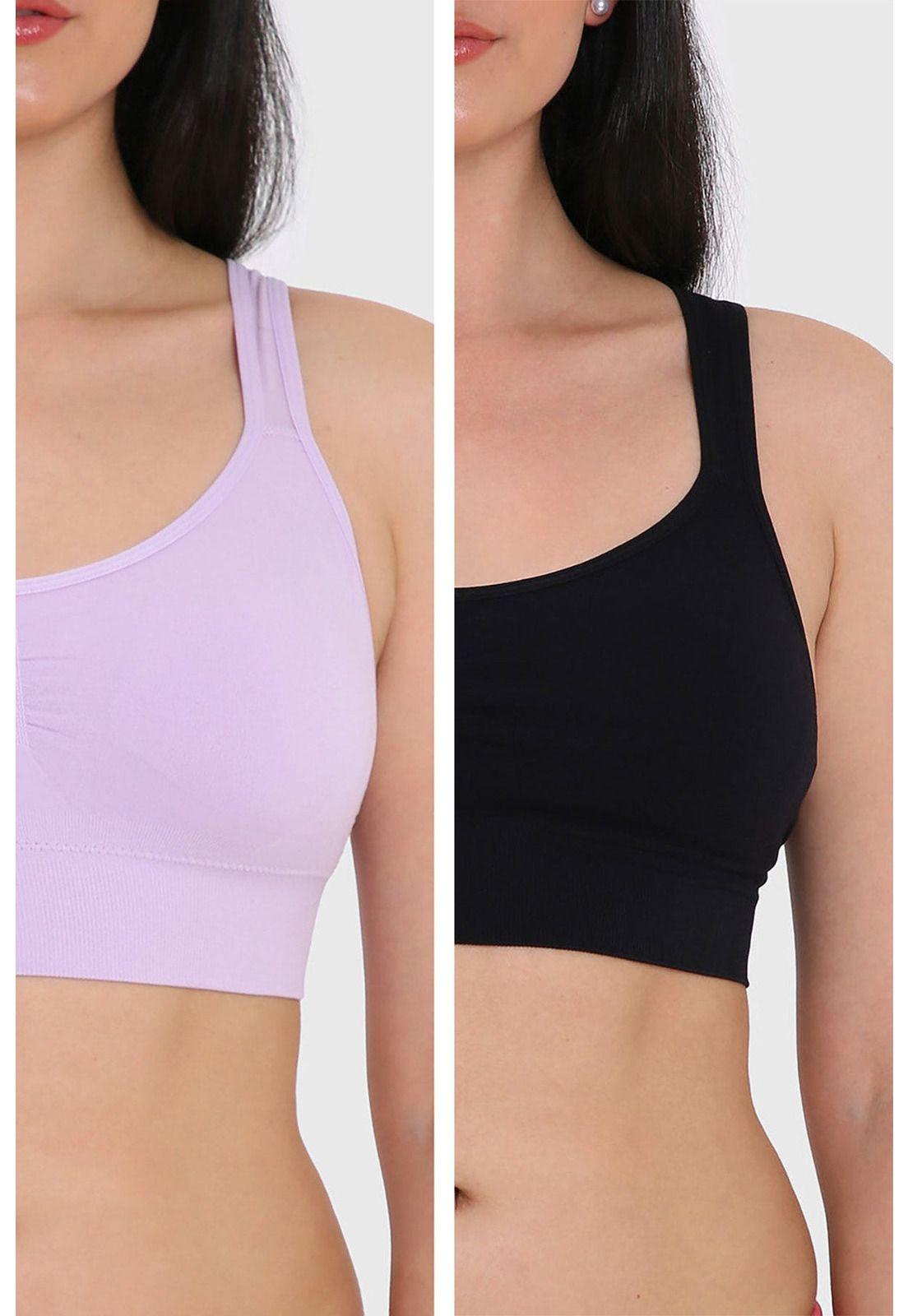 Sostén Mujer Bipack Peto Negro-0