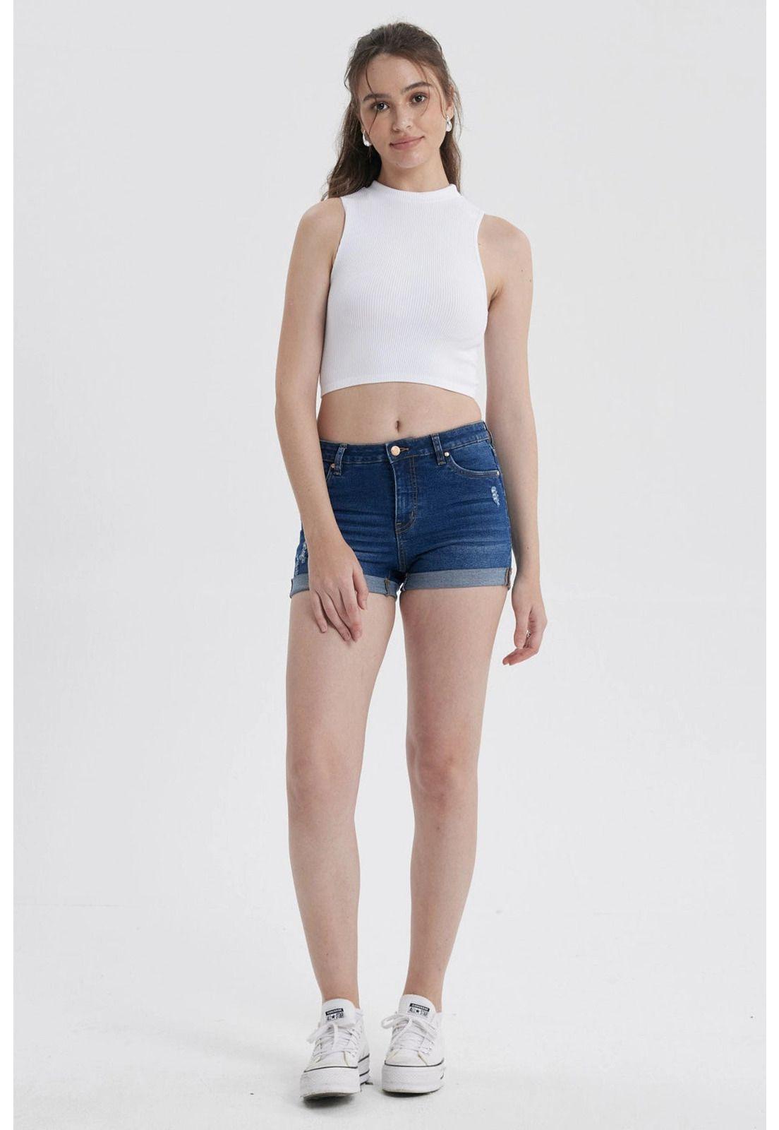 Peto Mujer Sin Costura Blanco-3