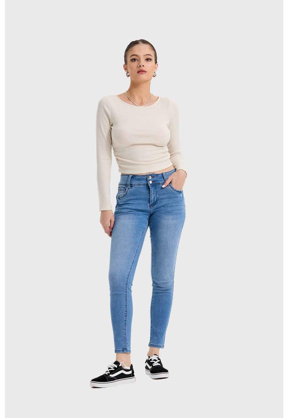 Jeans Mujer Skinny Kim Azul - lV-3