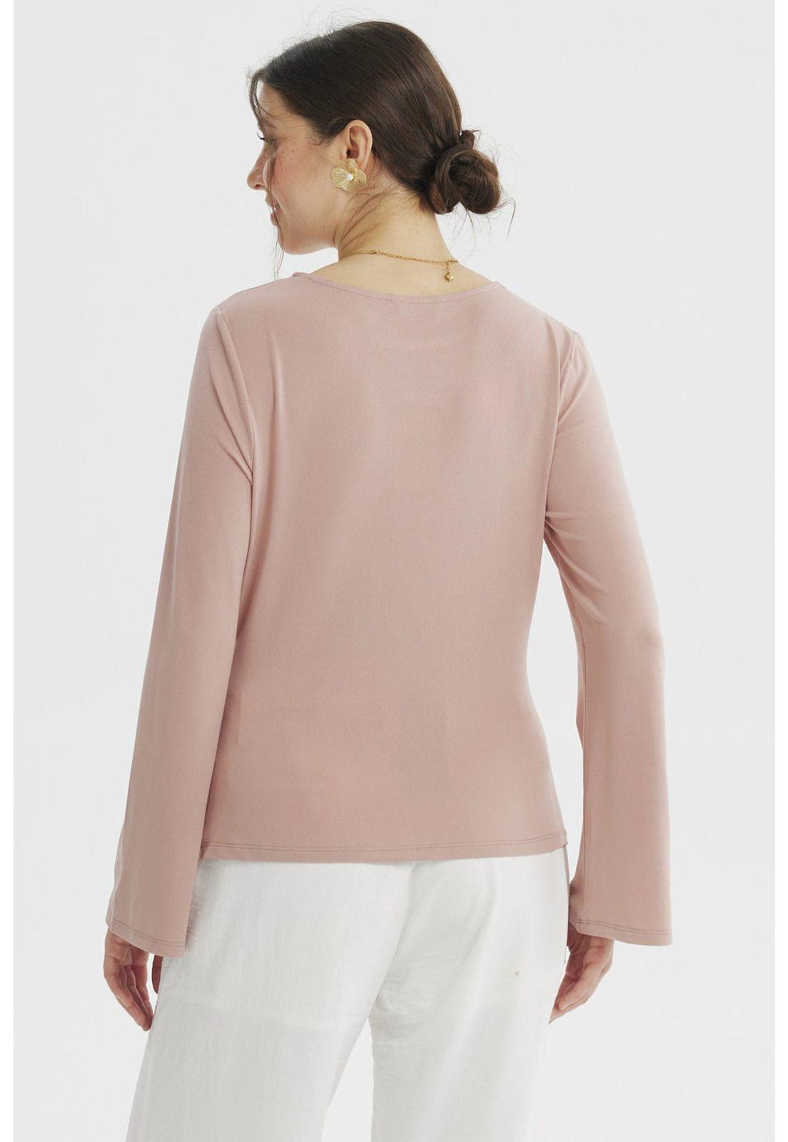 Polera Mujer Ajustado Rosado - ll-2