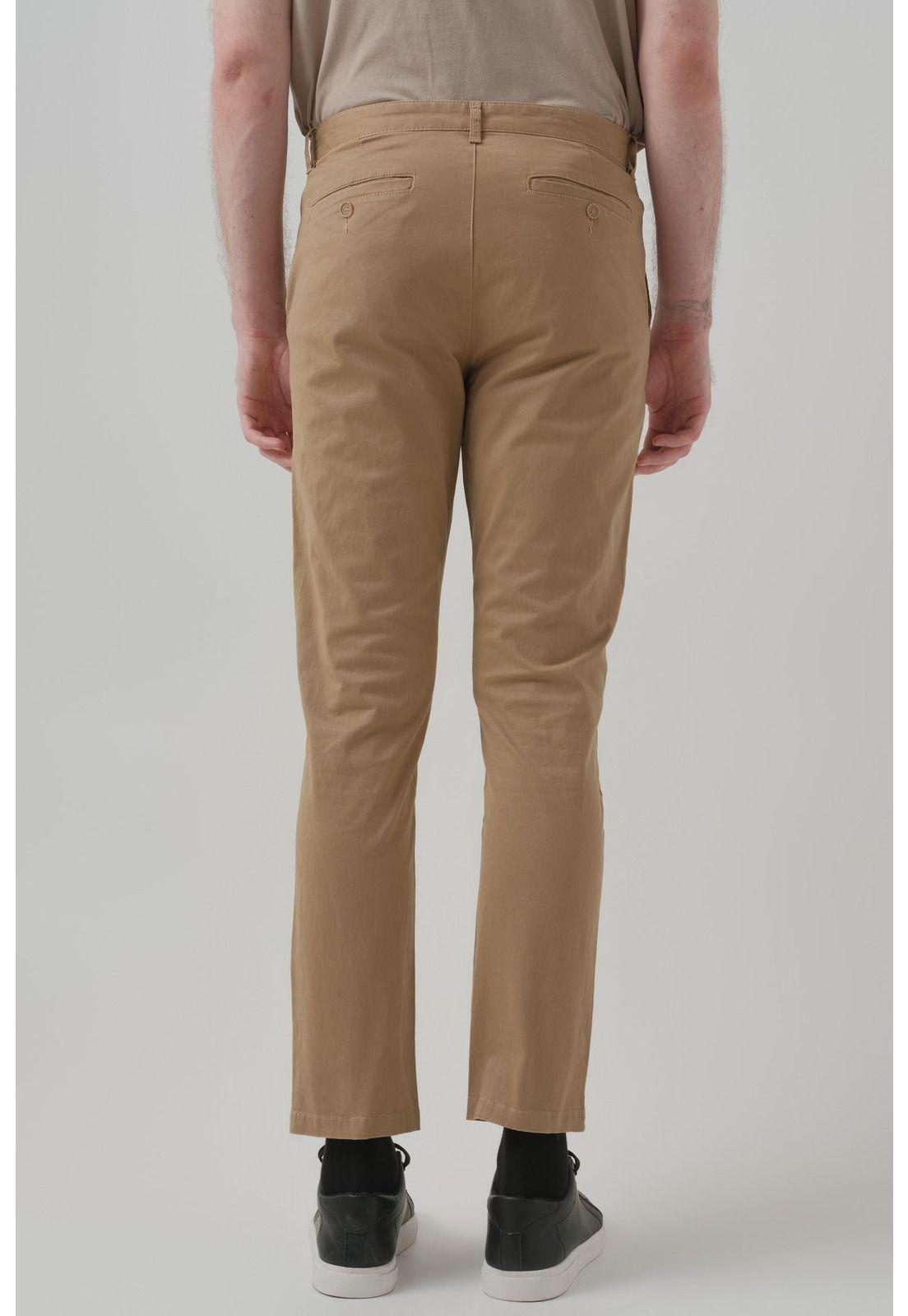 Pantalón Hombre Calce Recto Camel-2