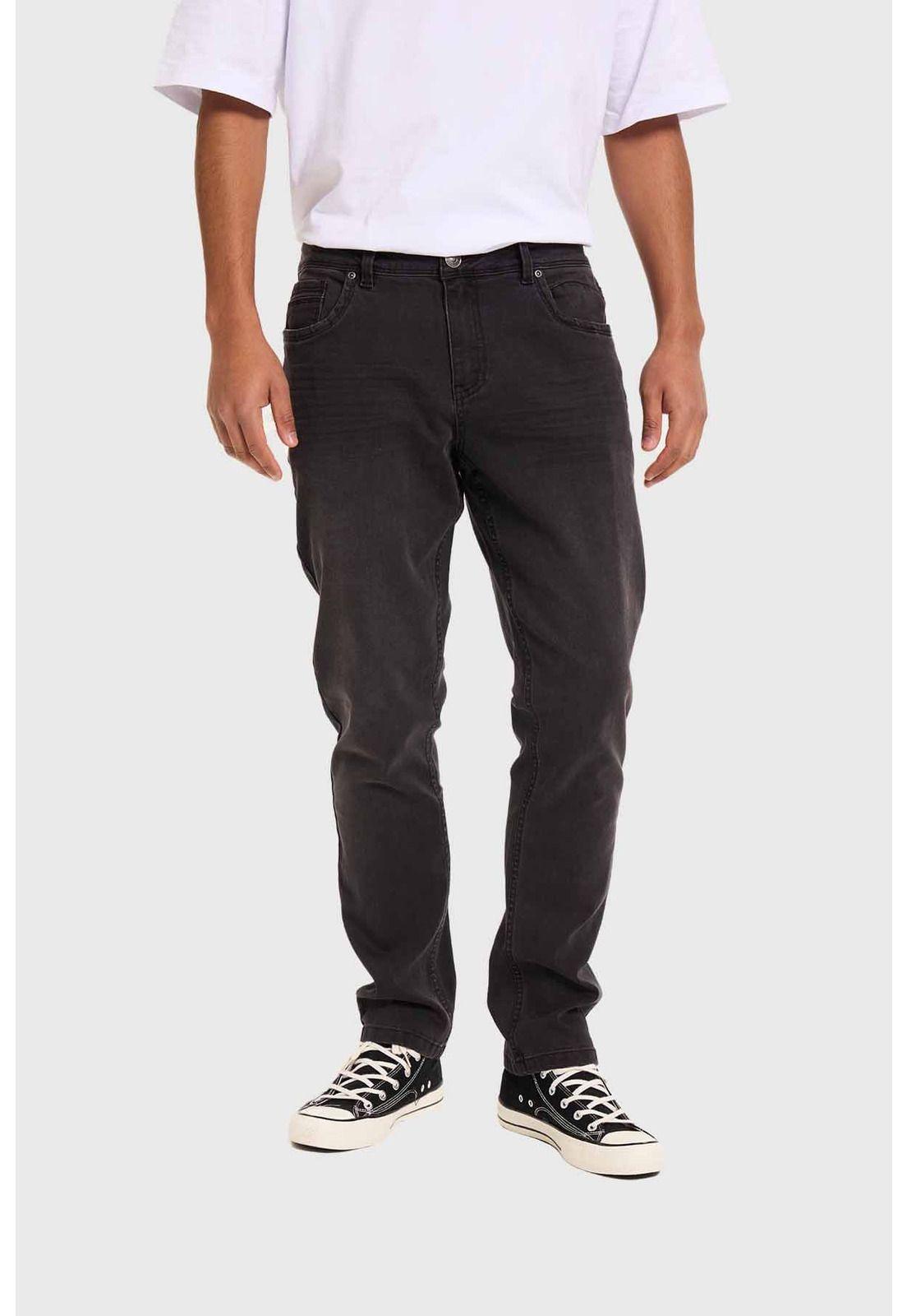 Jeans Hombre Slim Gris - V-0
