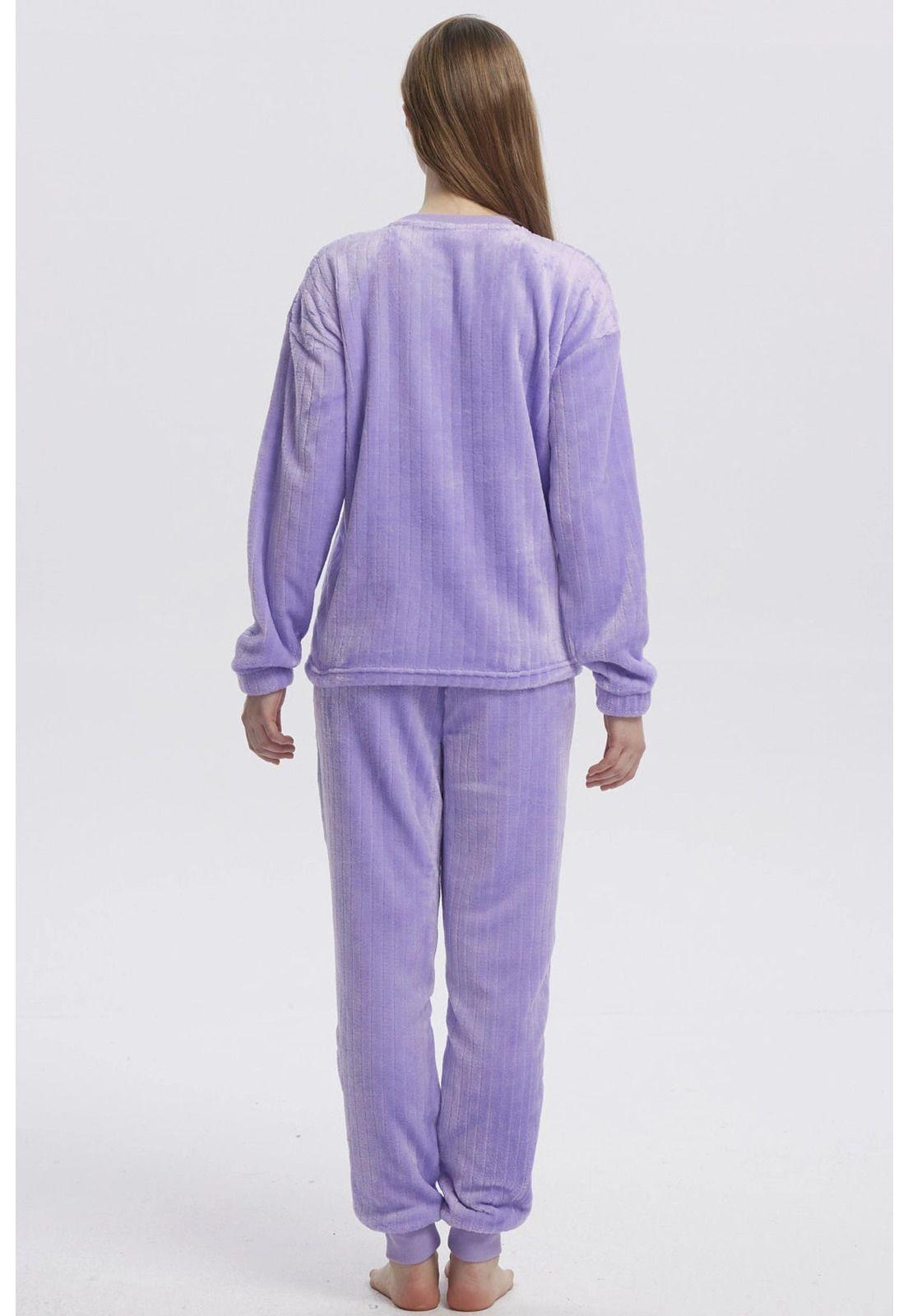 Pijama Mujer Juvenil Lila-2