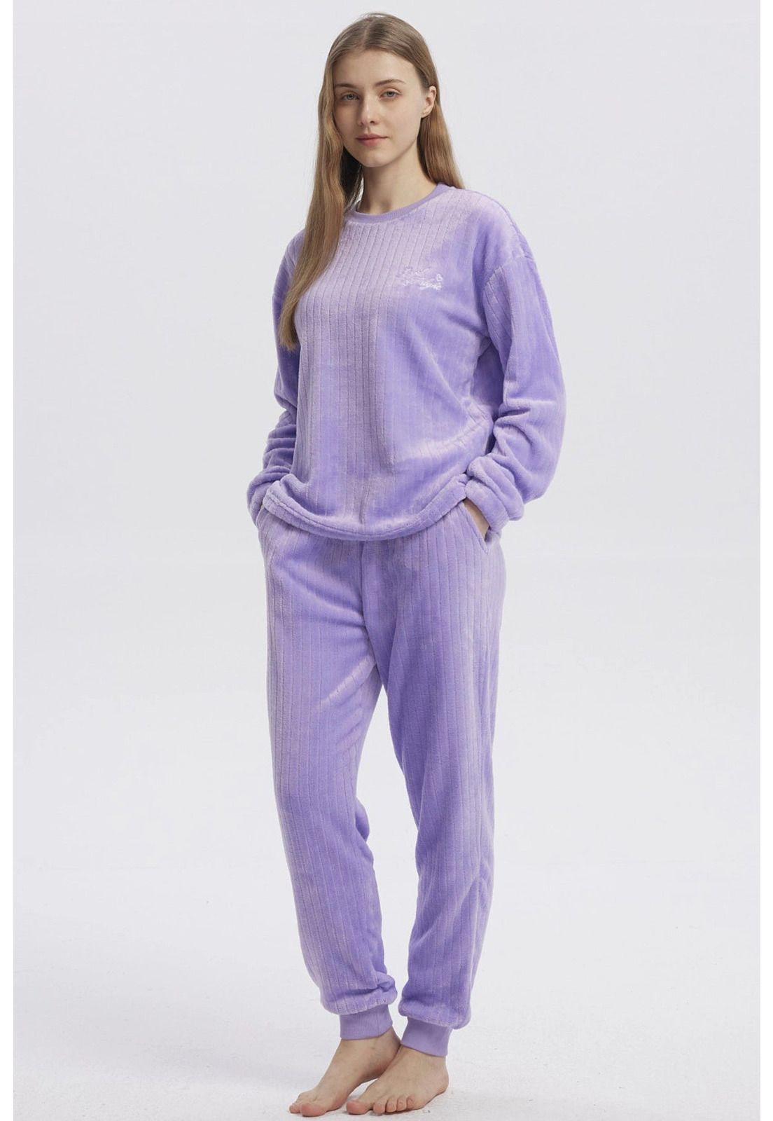 Pijama Mujer Juvenil Lila-3