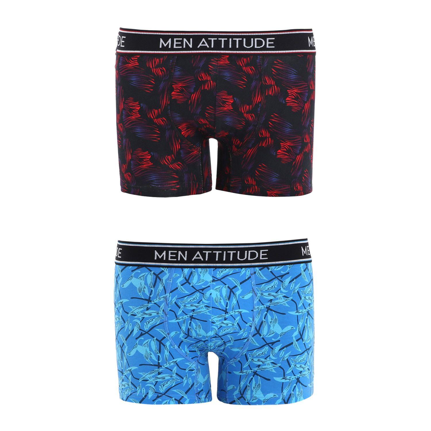 Boxer Hombre Bipack Estampado Burdeo Fashion´s Park-0