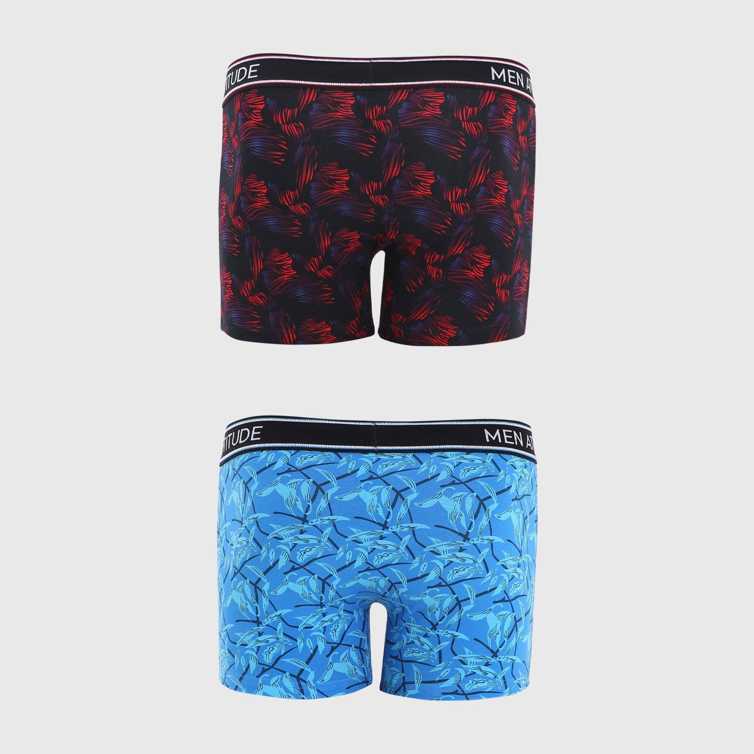 Boxer Hombre Bipack Estampado Burdeo Fashion´s Park-1