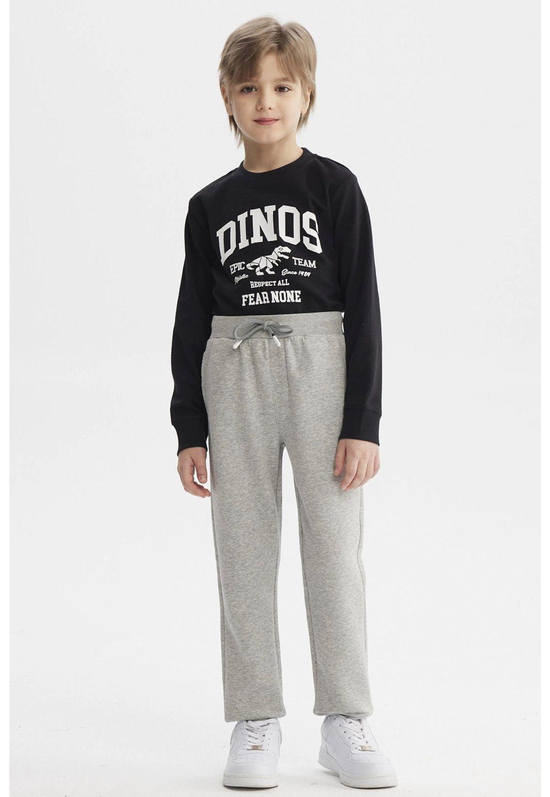 Pantalón Buzo Niño Bipack Toddler Gris Melange-6