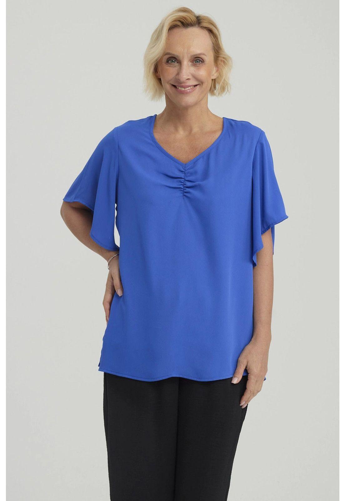Blusa Mujer Vuelos Azulino-4