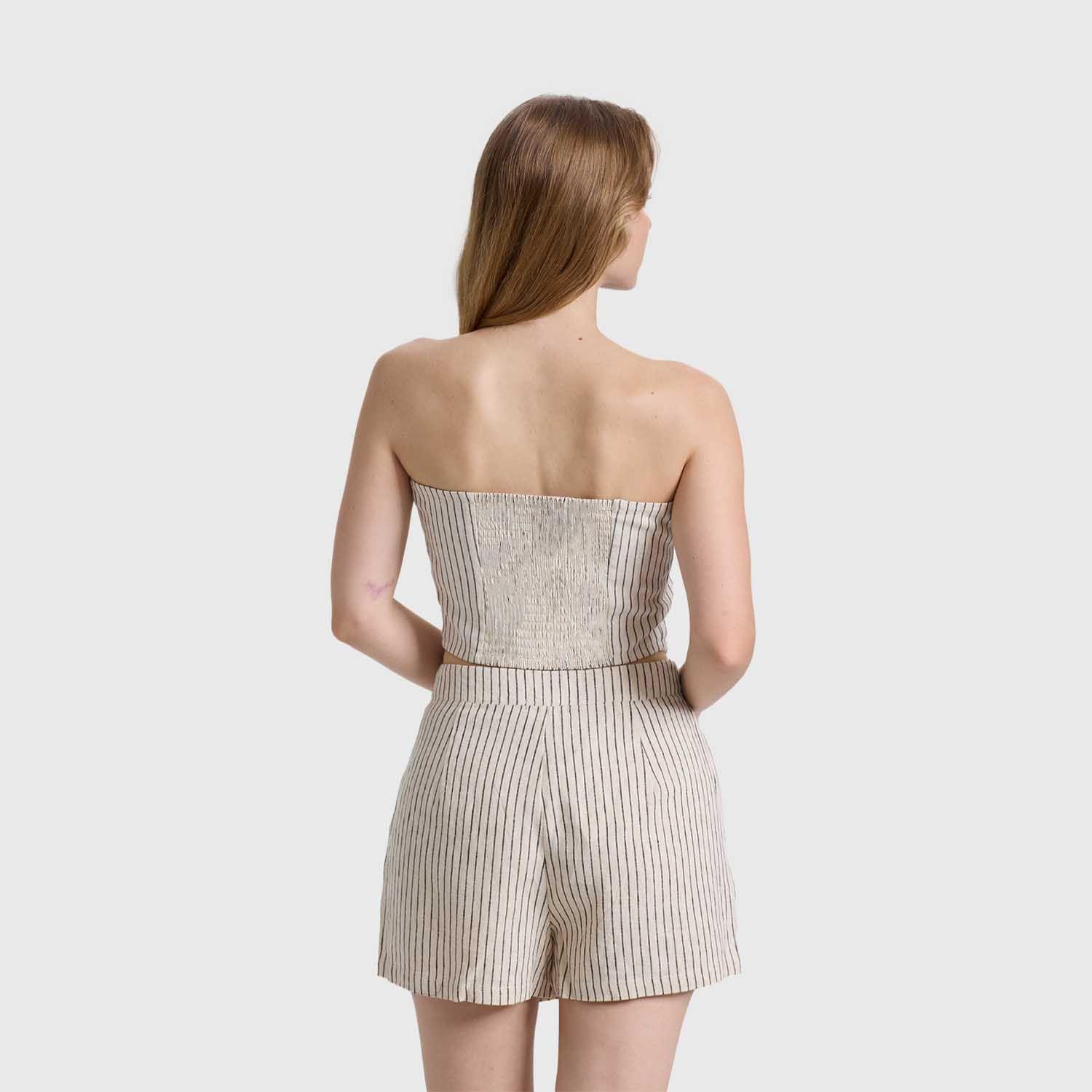 Blazer Mujer Strapless Crudo Fashions Park-2