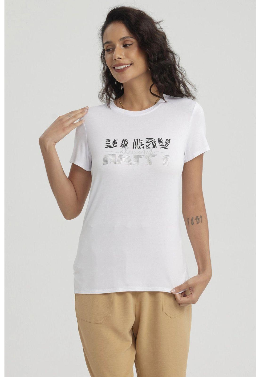 Polera Mujer Estampado Blanco-0