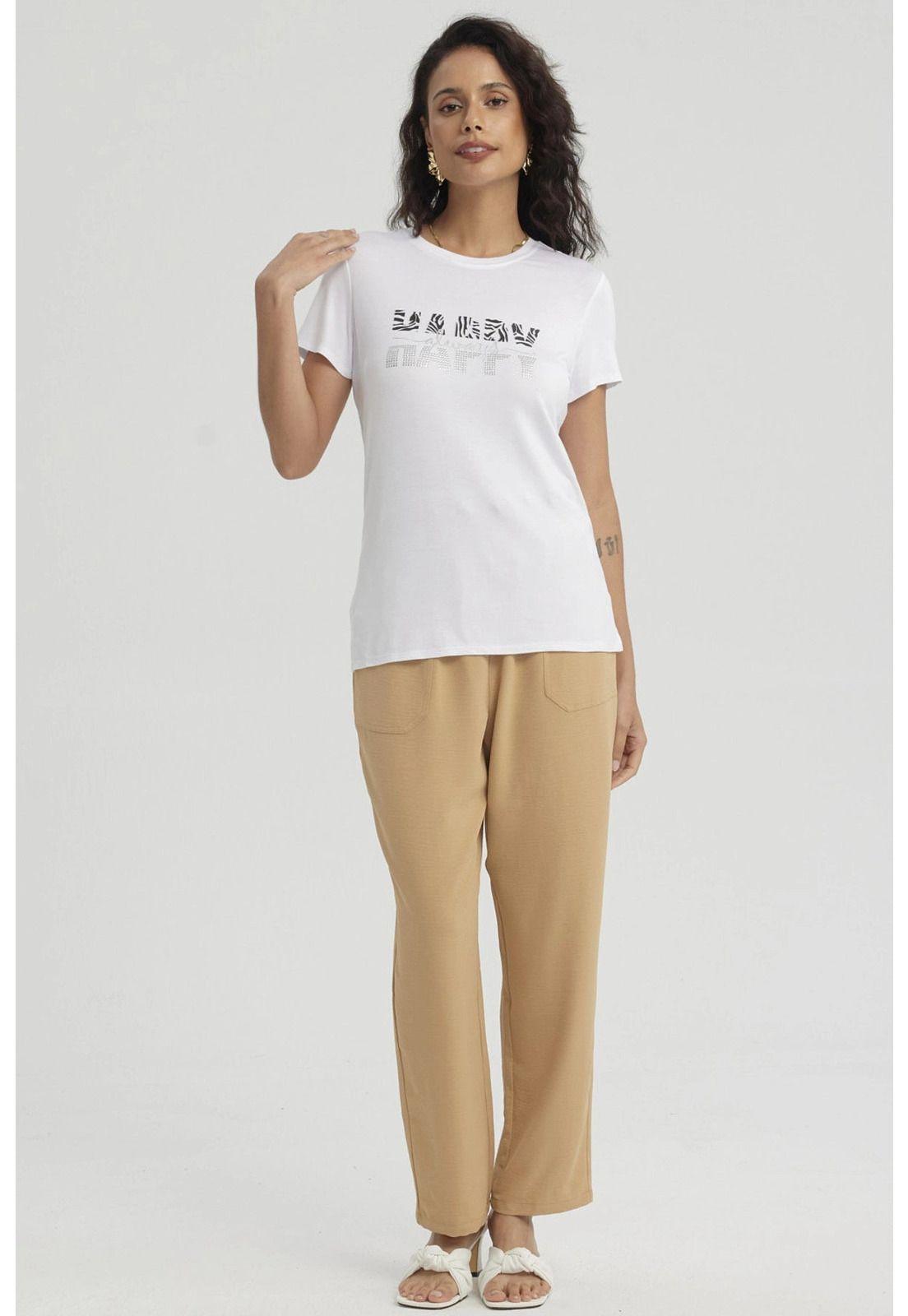 Polera Mujer Estampado Blanco-7