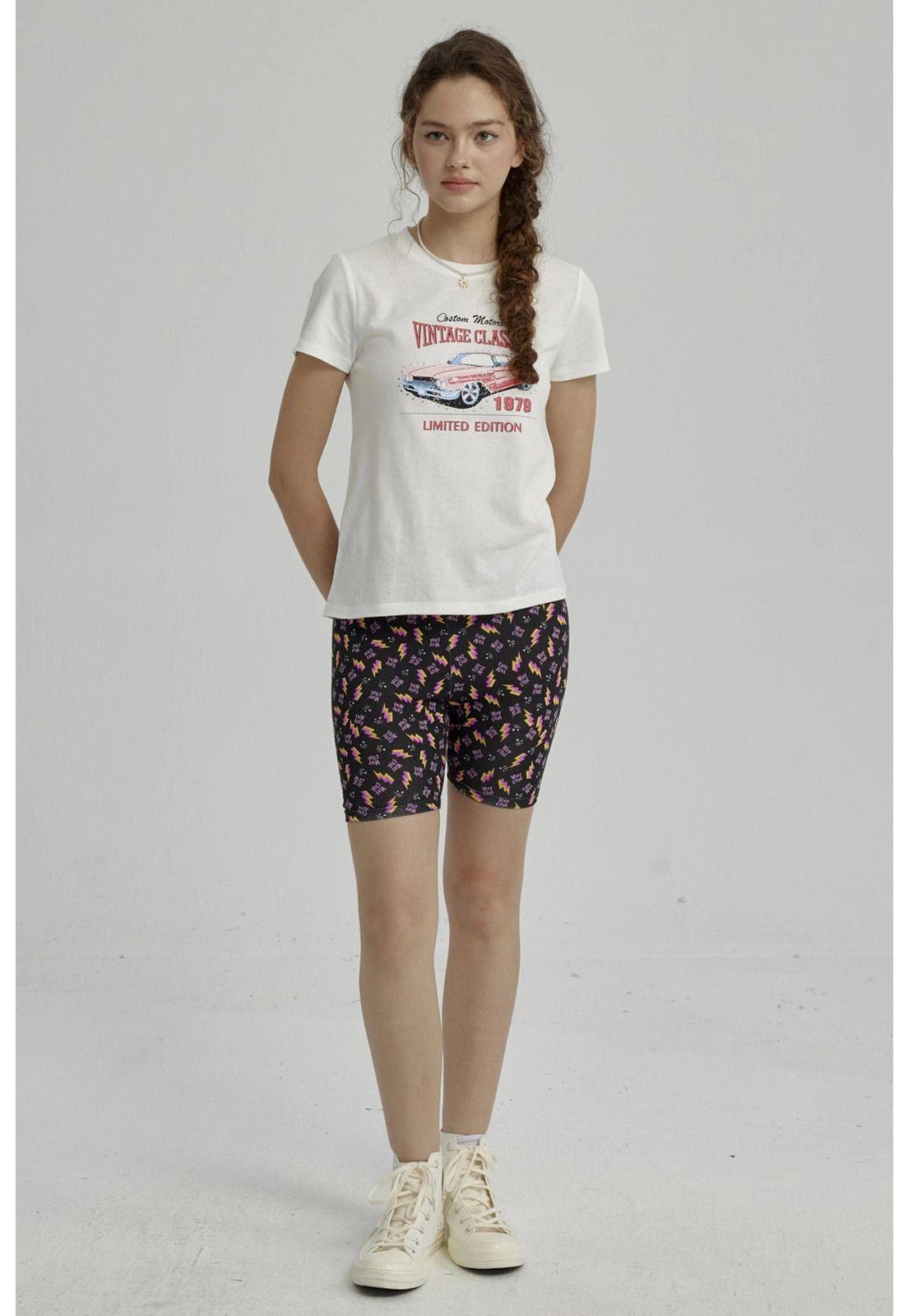 Calza Niña Biker Teens Negro-5