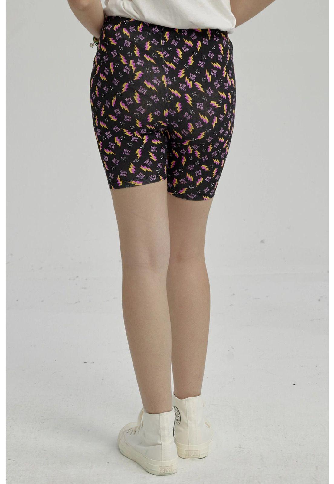 Calza Niña Biker Teens Negro-6