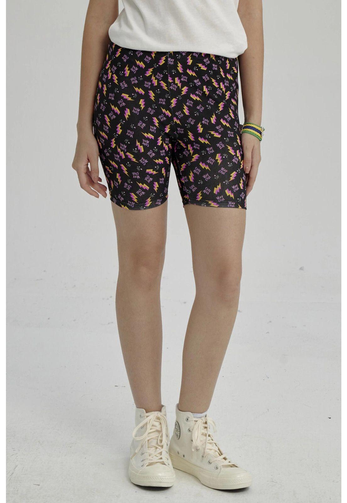 Calza Niña Biker Teens Negro-8