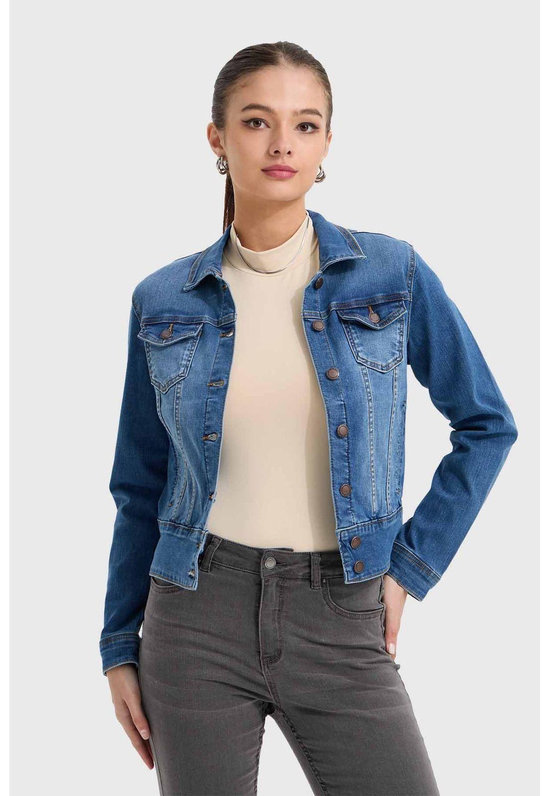 Chaqueta Mujer Clásica Azul I-0