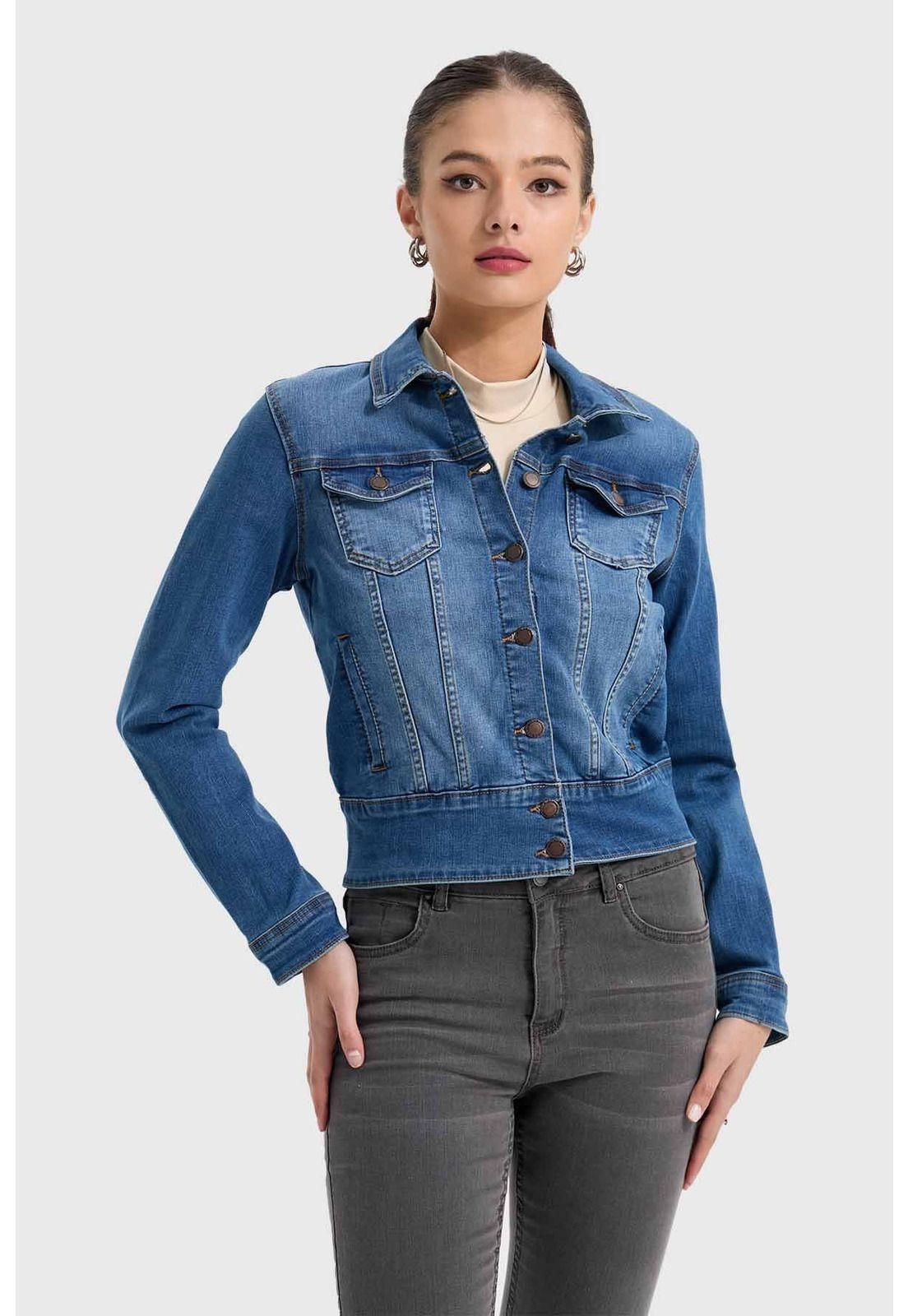 Chaqueta Mujer Clásica Azul I-1
