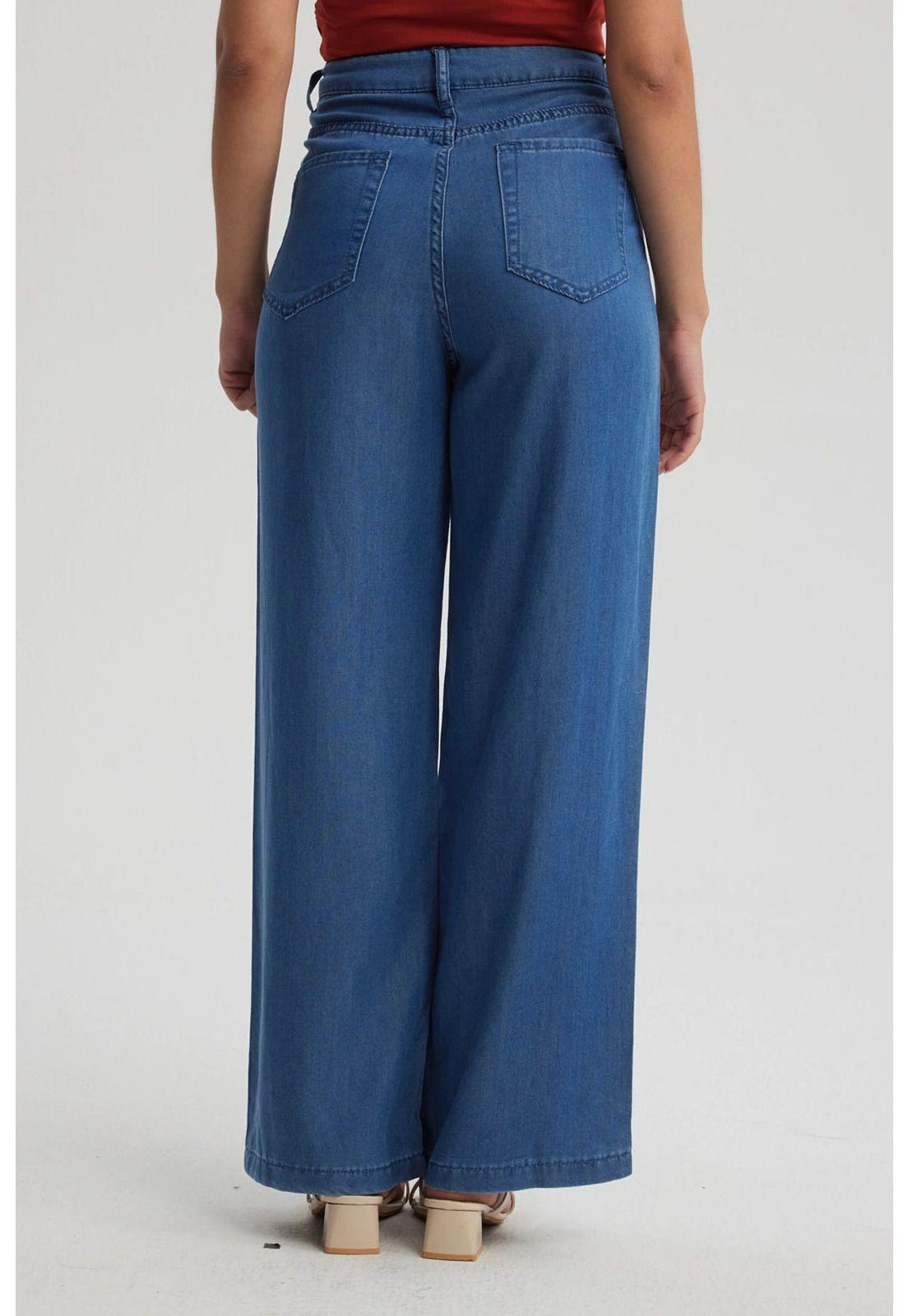 Jeans Mujer Baggy Ligero Azul-2
