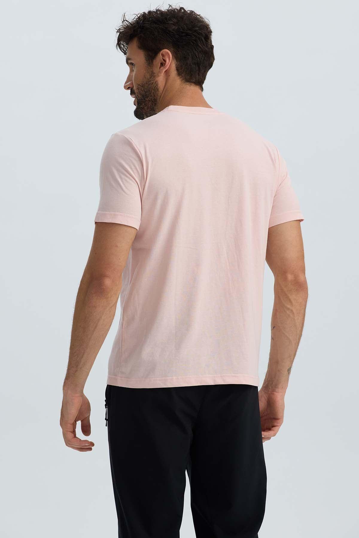 Polera Hombre Básica Con Bolsillo Rosado-3
