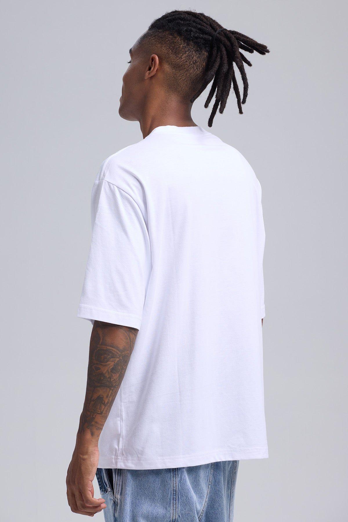 Polera Hombre Print Sport Blanco-2
