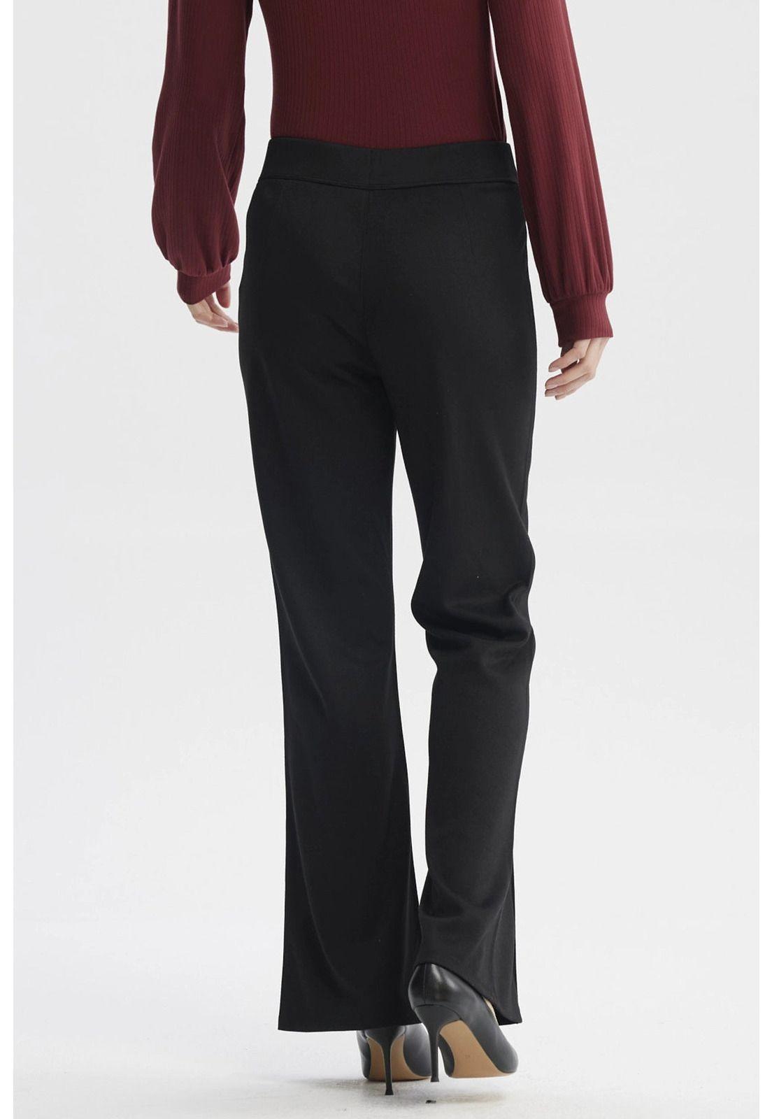 Calza Mujer Leve Flare Negro-2