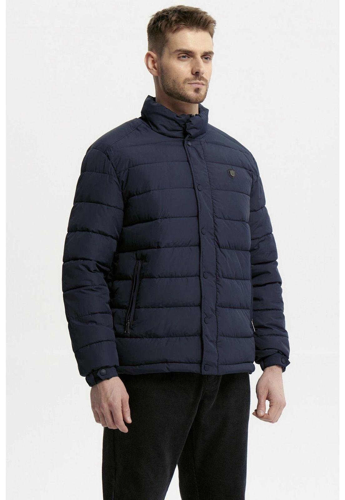 Parka Hombre Slim Azul Marino - V-1