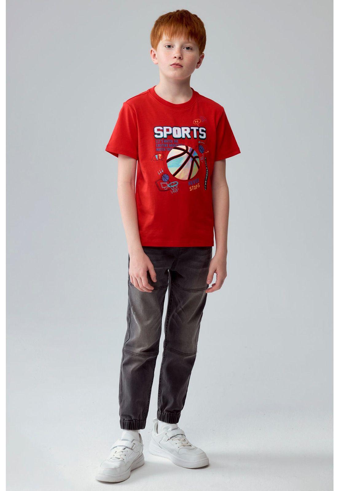 Polera Niño Toddler Print Rojo-3