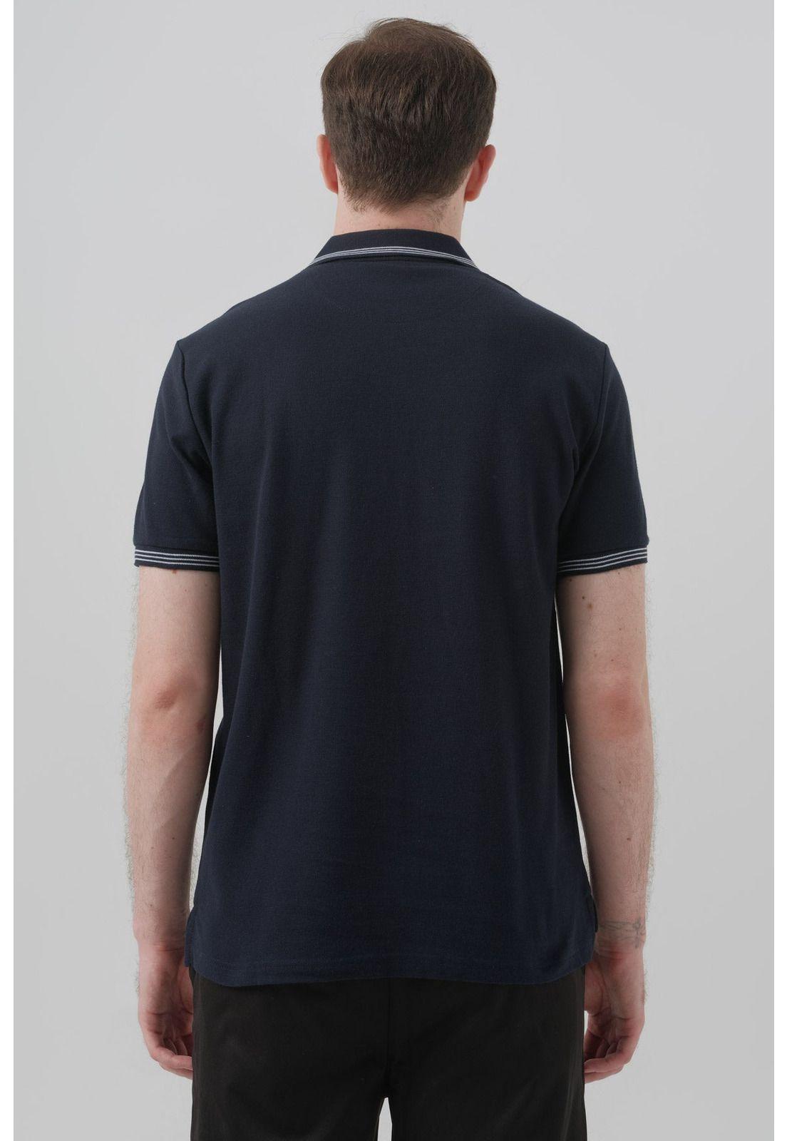 Polera Hombre Regular Azul Marino - lV-2