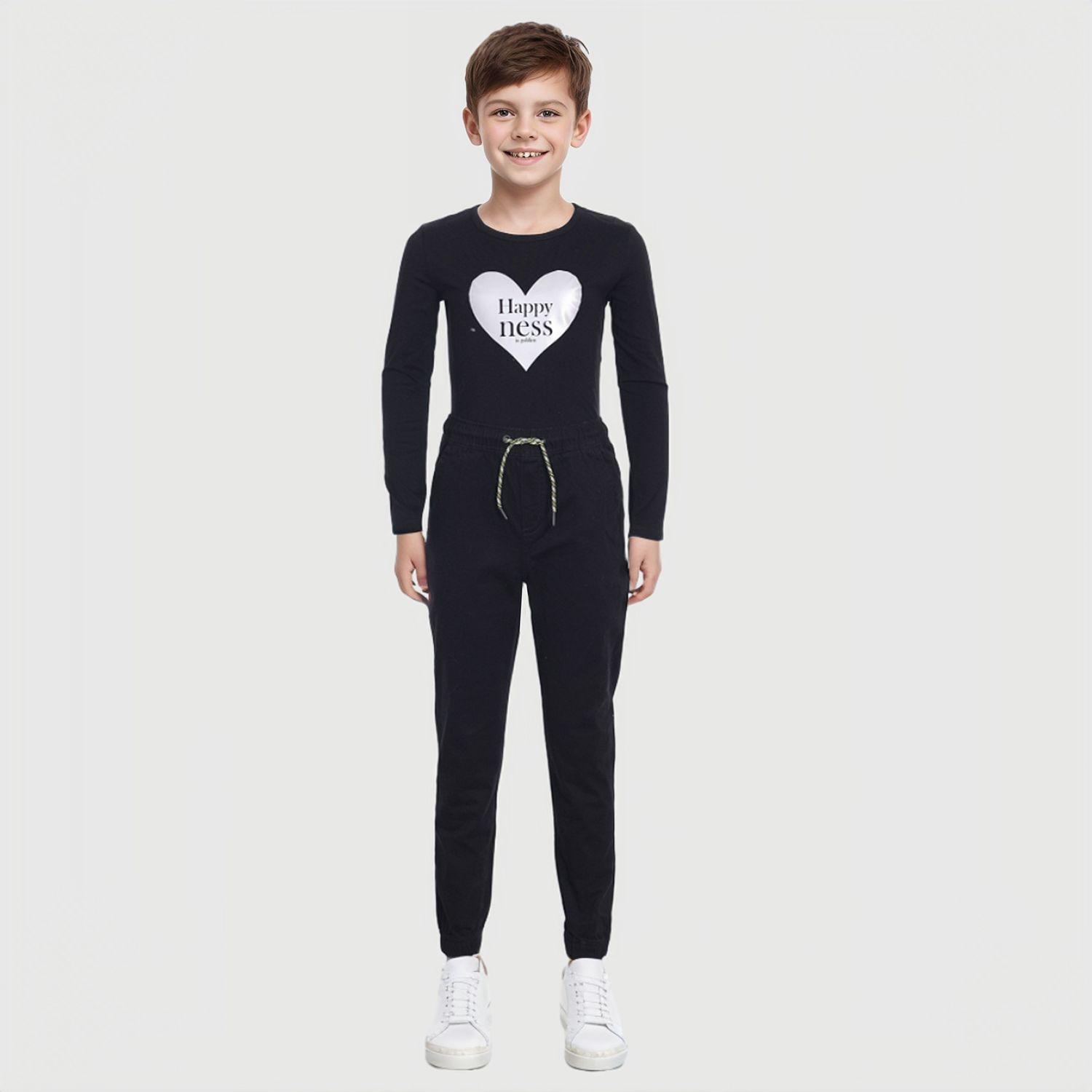 Pantalón Niño Jogger Negro-2