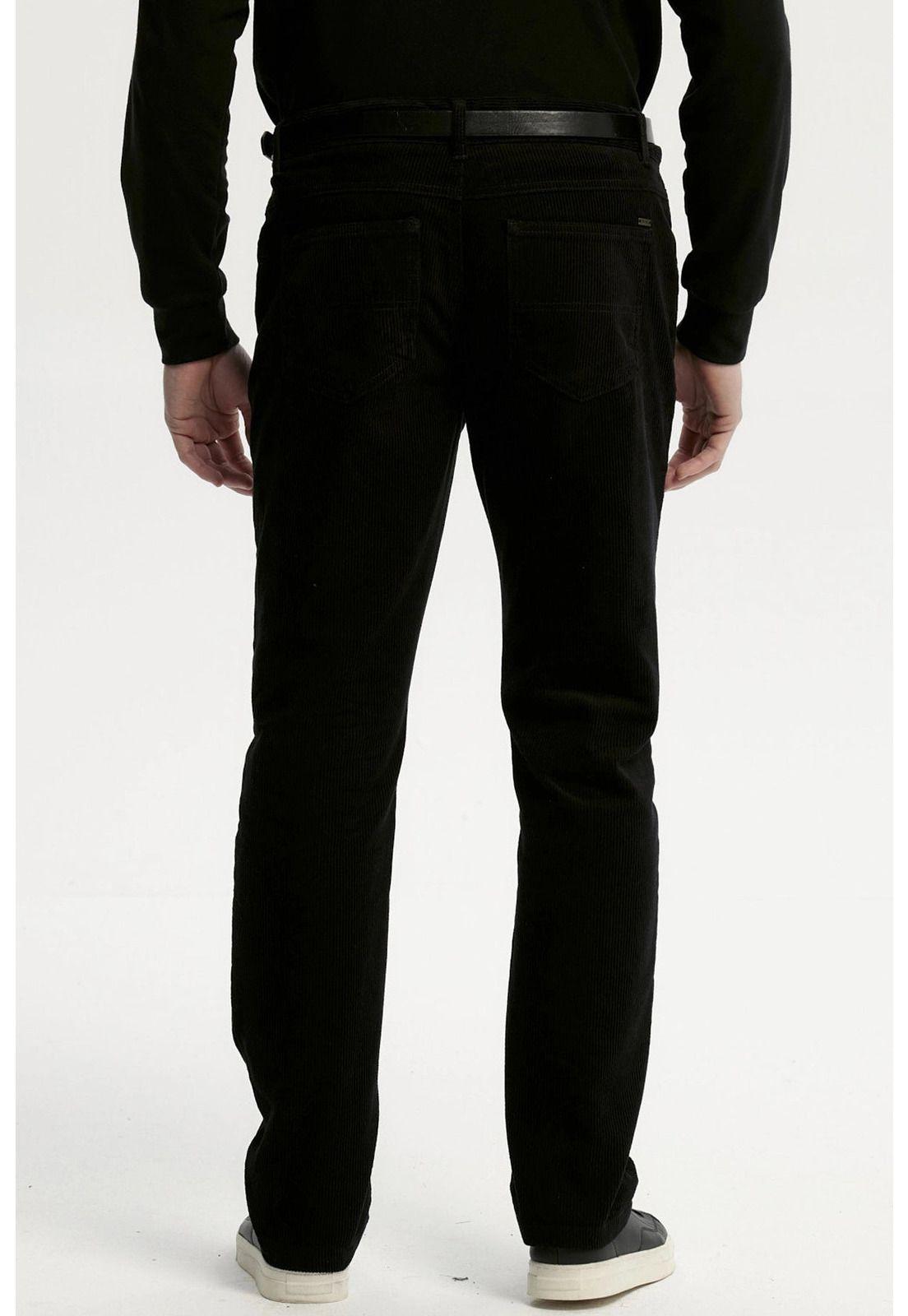 Pantalón Hombre Cotelé Negro-2