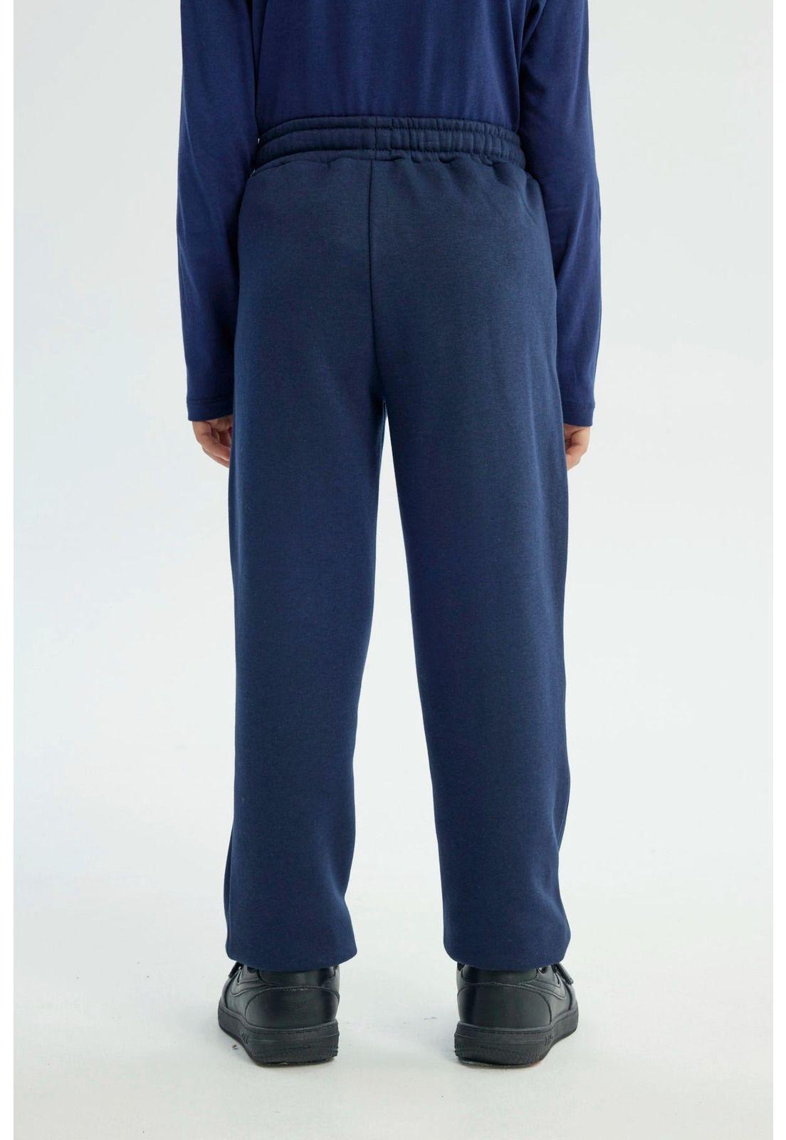 Pantalón Buzo Niño Pitillo Azul Oscuro - Vl-2
