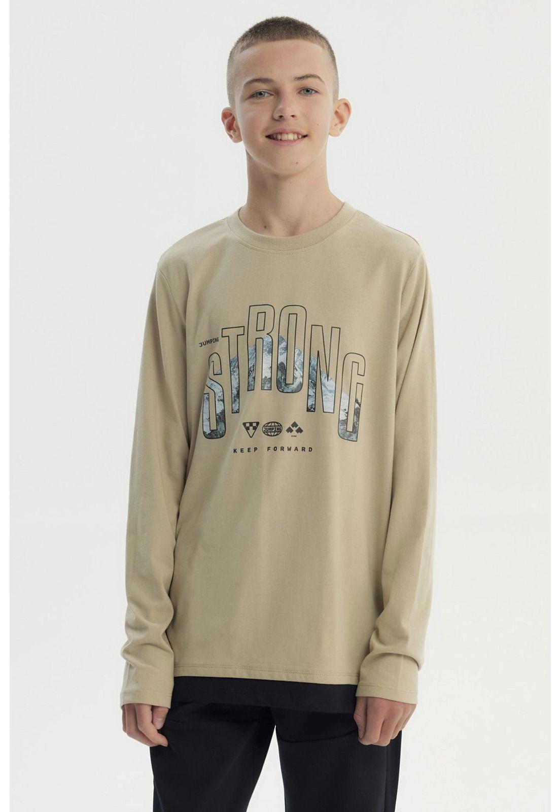 Polera Niño Slim Kaki-0