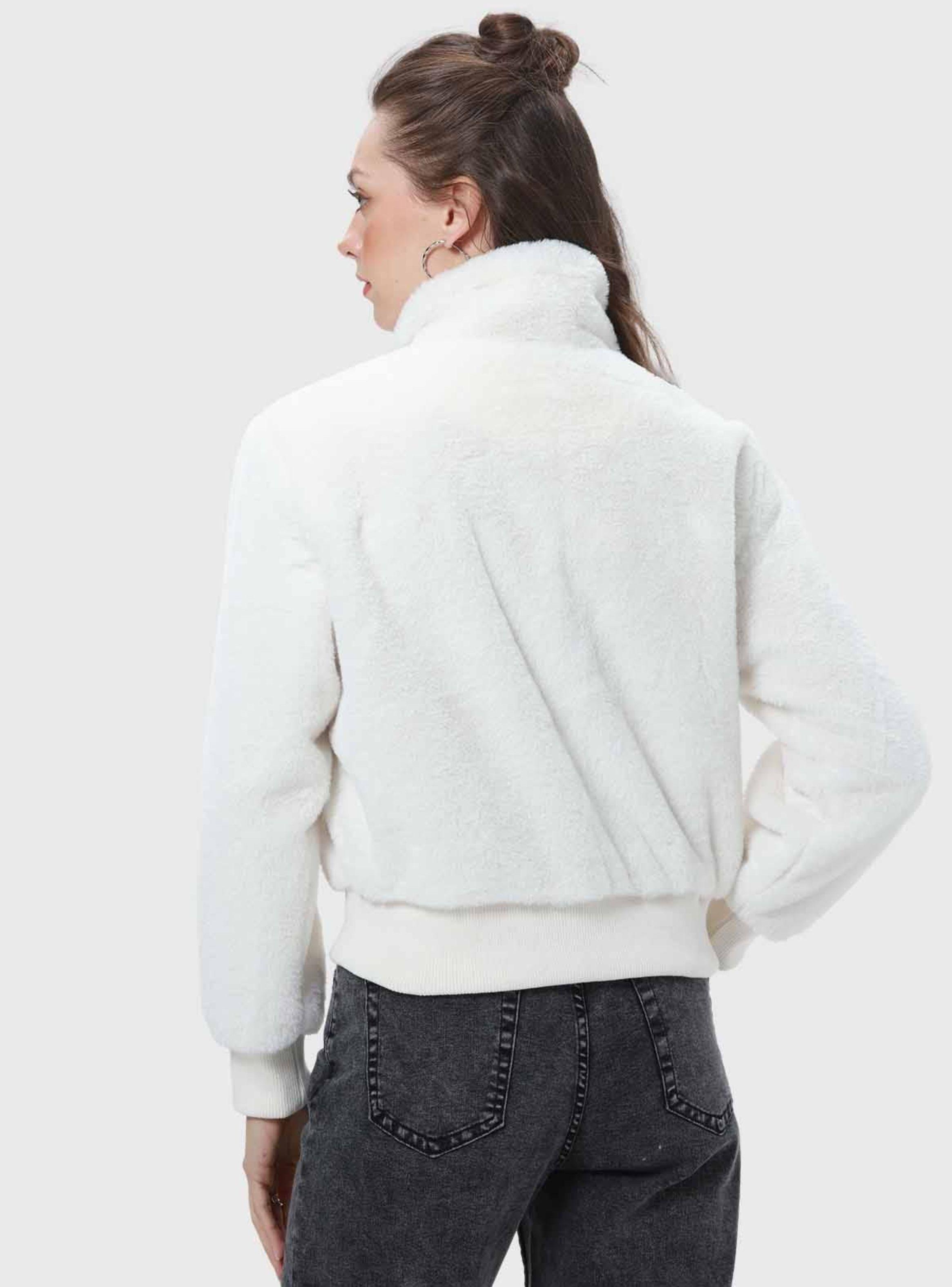 Chaqueta Mujer Peludo Crudo Fashion's Park-1