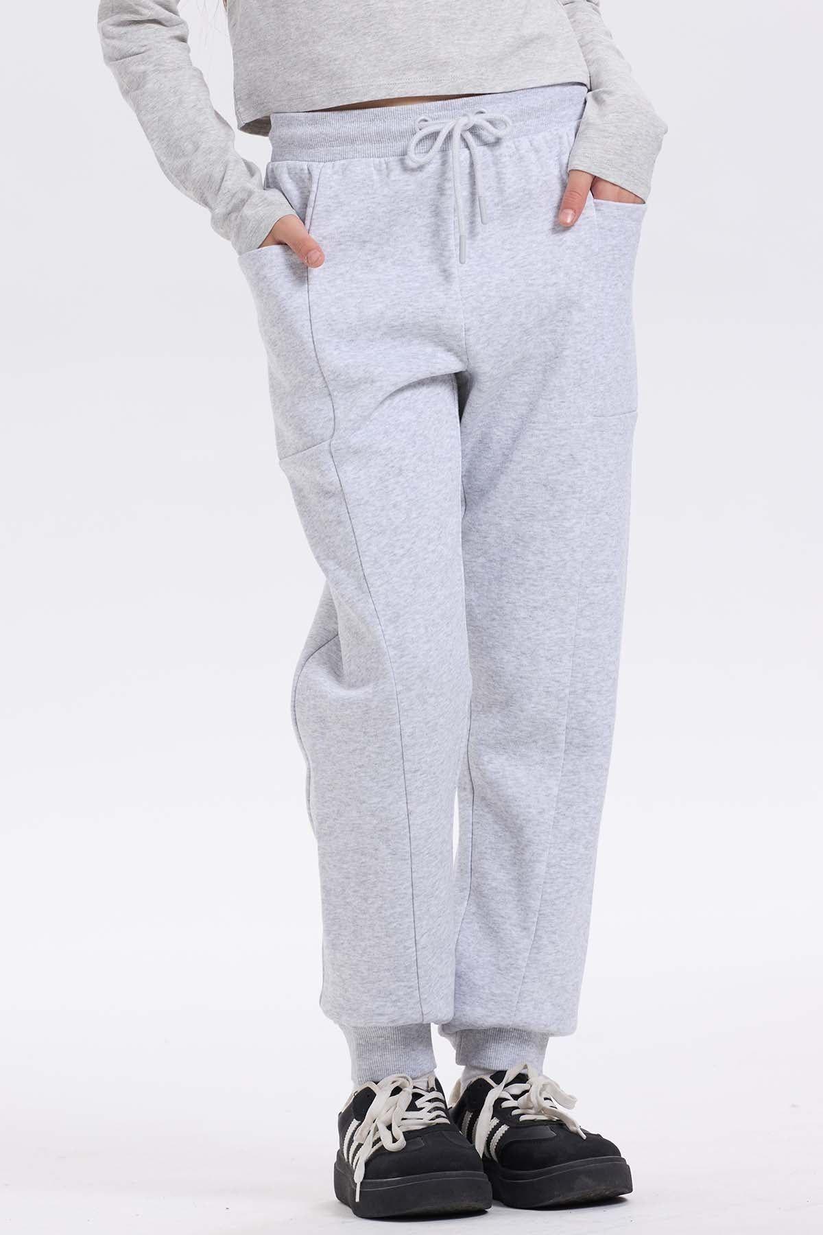 Pantalón Buzo Niña Bipack Vino-1