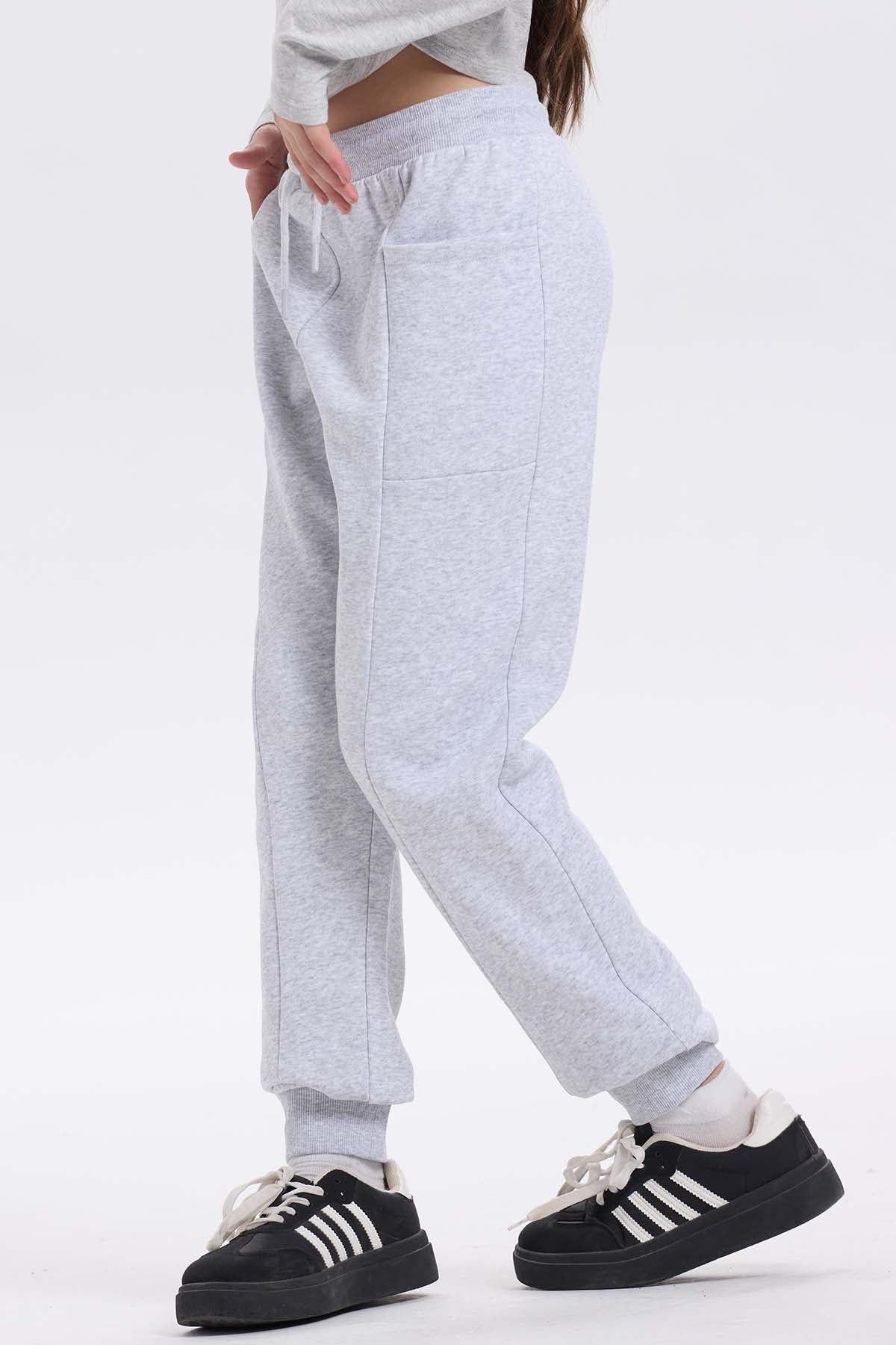 Pantalón Buzo Niña Bipack Vino-3