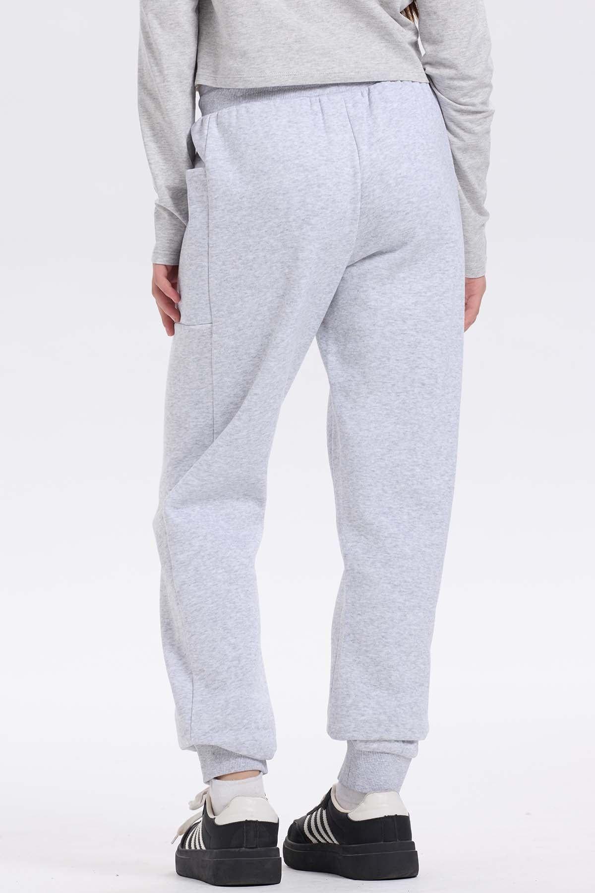 Pantalón Buzo Niña Bipack Vino-5