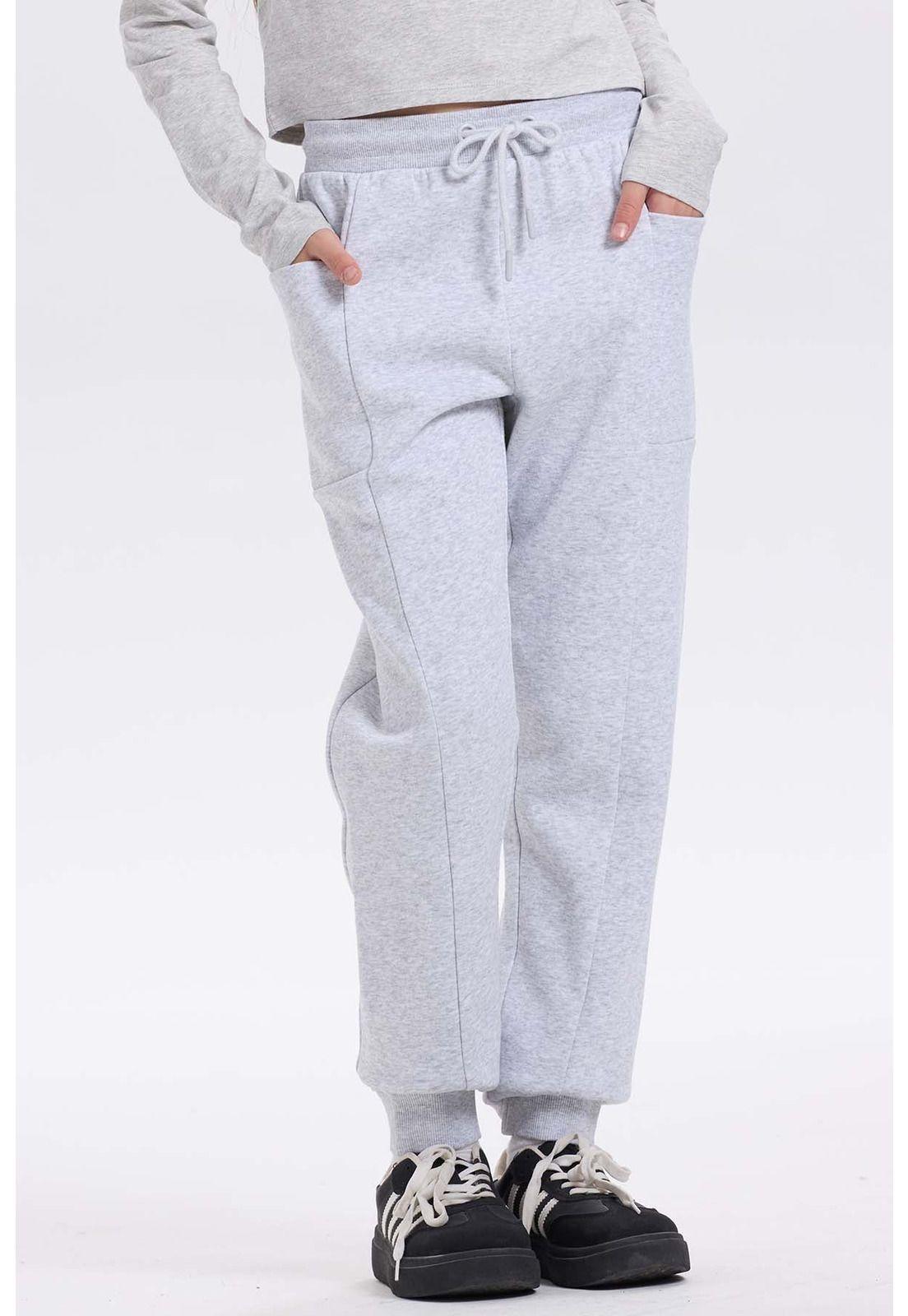 Pantalón Buzo Niña Bipack Vino-1