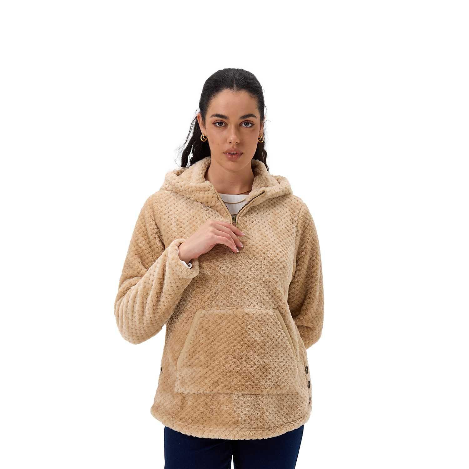 Polar Mujer Básico Beige Oscuro Fashion's Park-0
