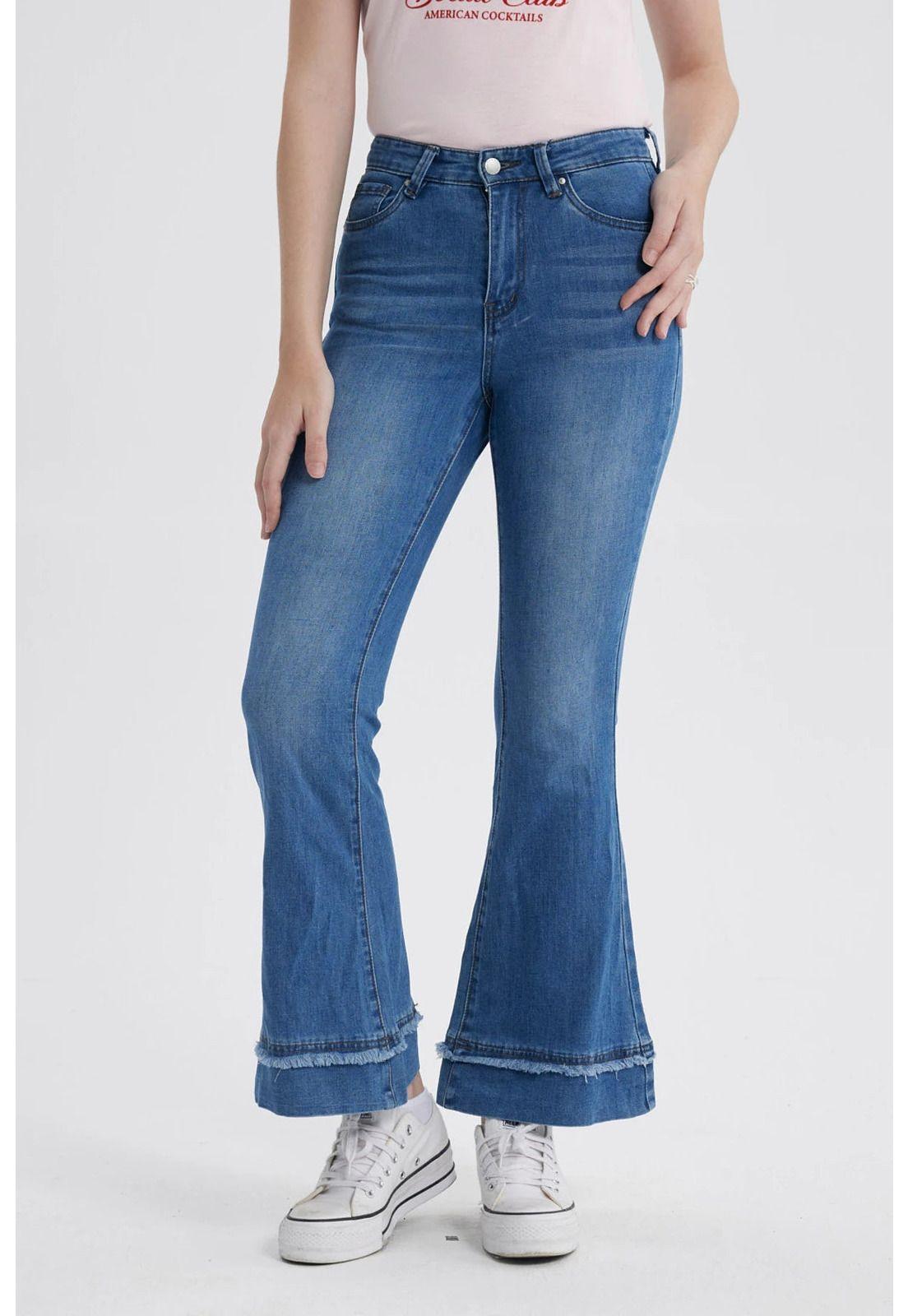 Jeans Mujer Flare Basta Azul-0