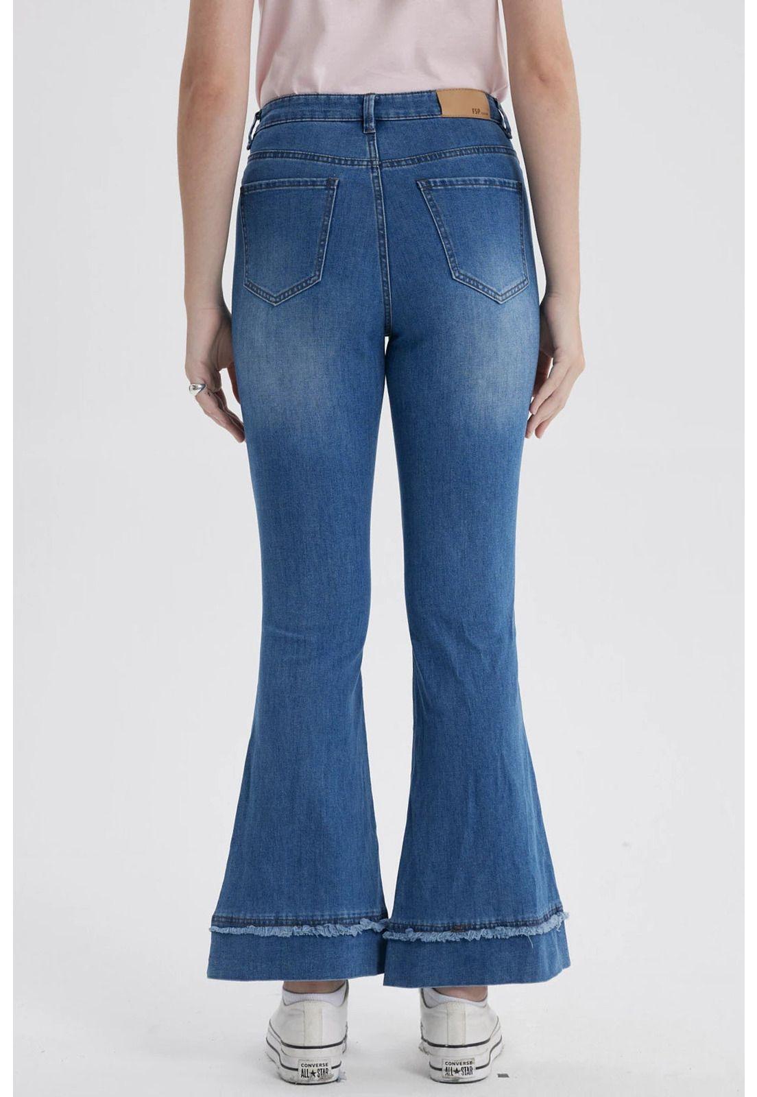 Jeans Mujer Flare Basta Azul-2