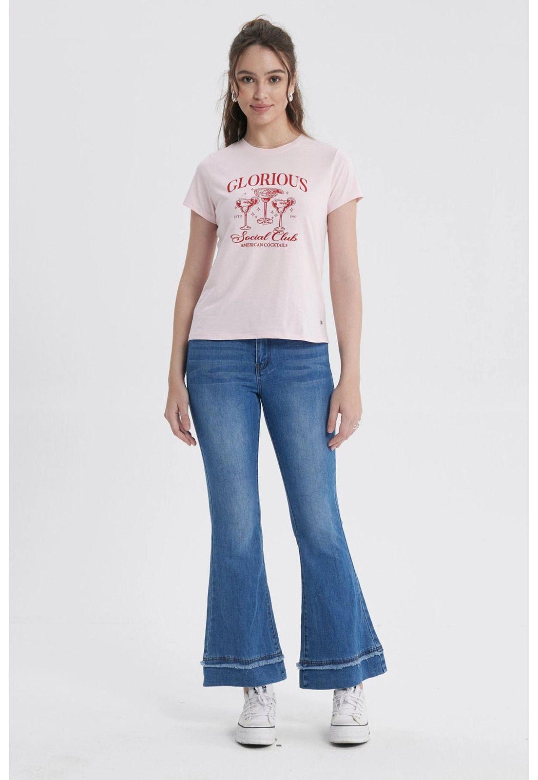 Jeans Mujer Flare Basta Azul-3
