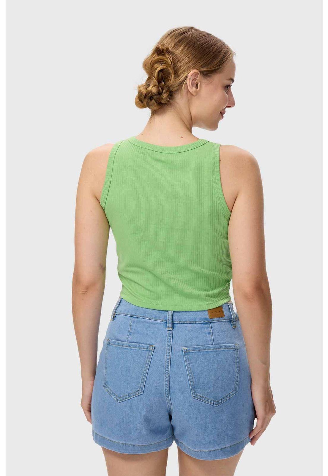Polera Mujer Sudadera Verde Menta-2