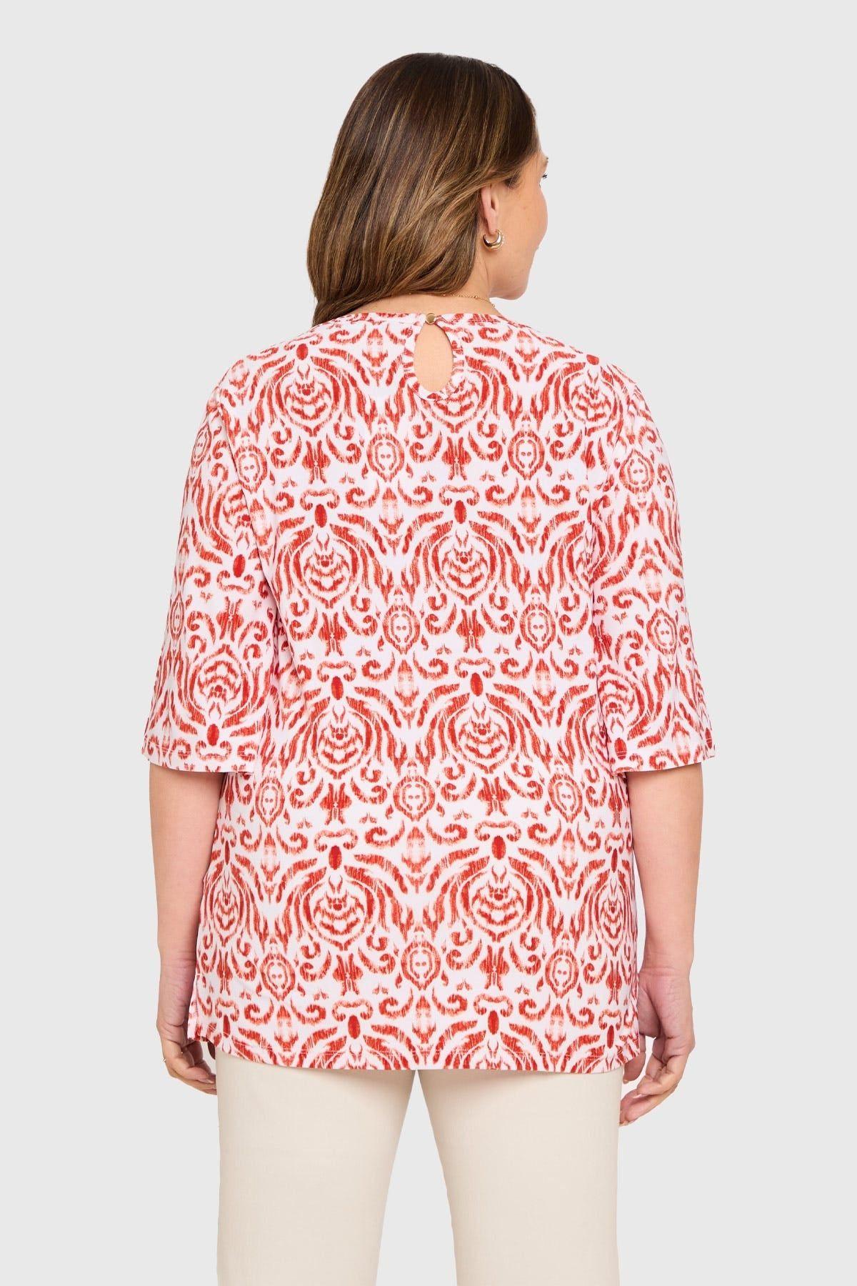 Polera Mujer Corte En Hombros Crudo-2