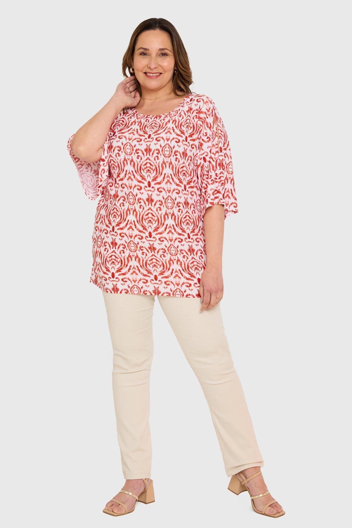 Polera Mujer Corte En Hombros Crudo-3