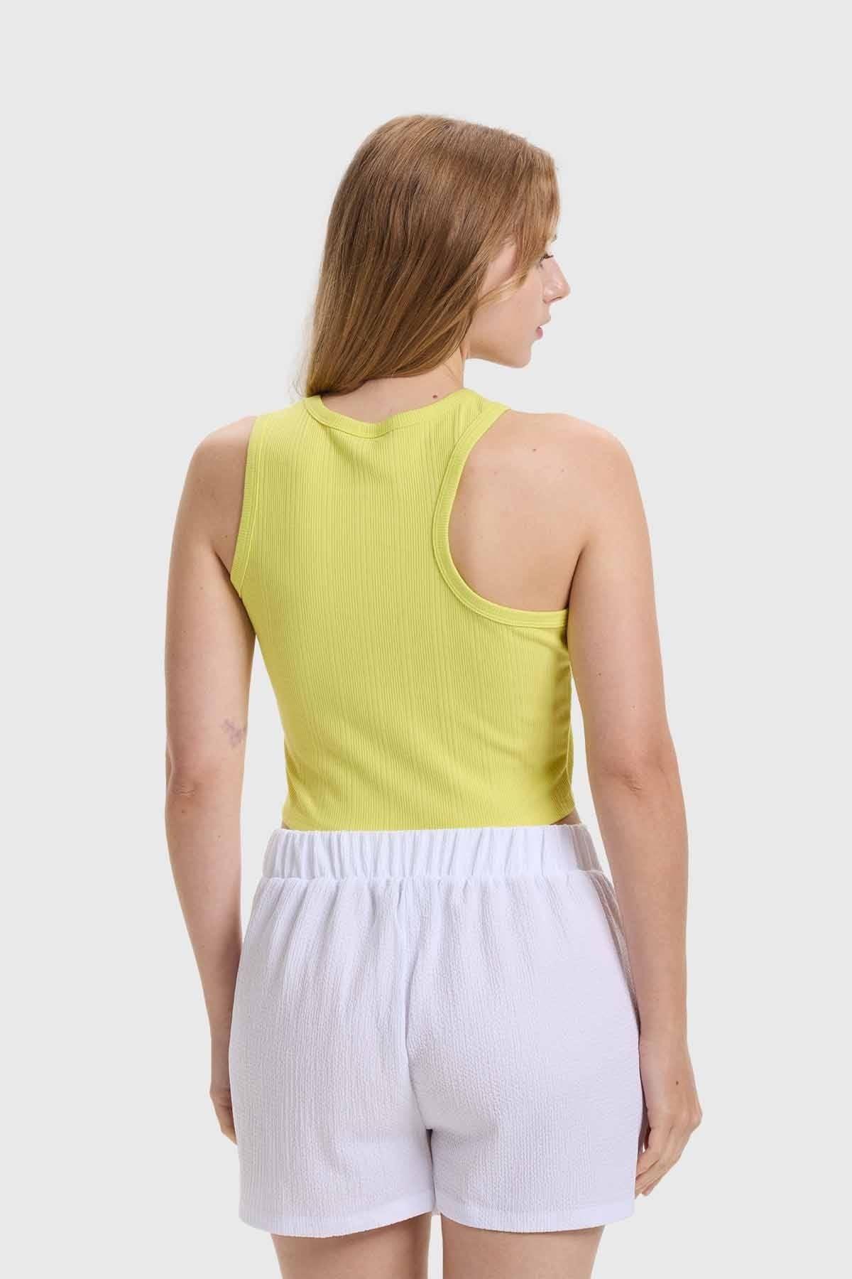 Polera Mujer Rib Verde-2
