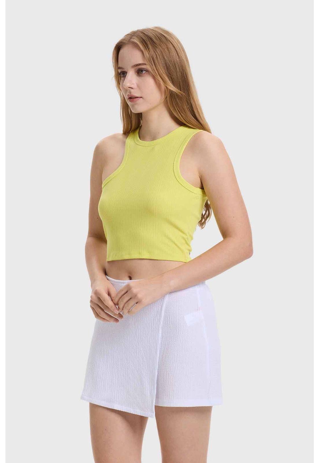 Polera Mujer Rib Verde - ll-1