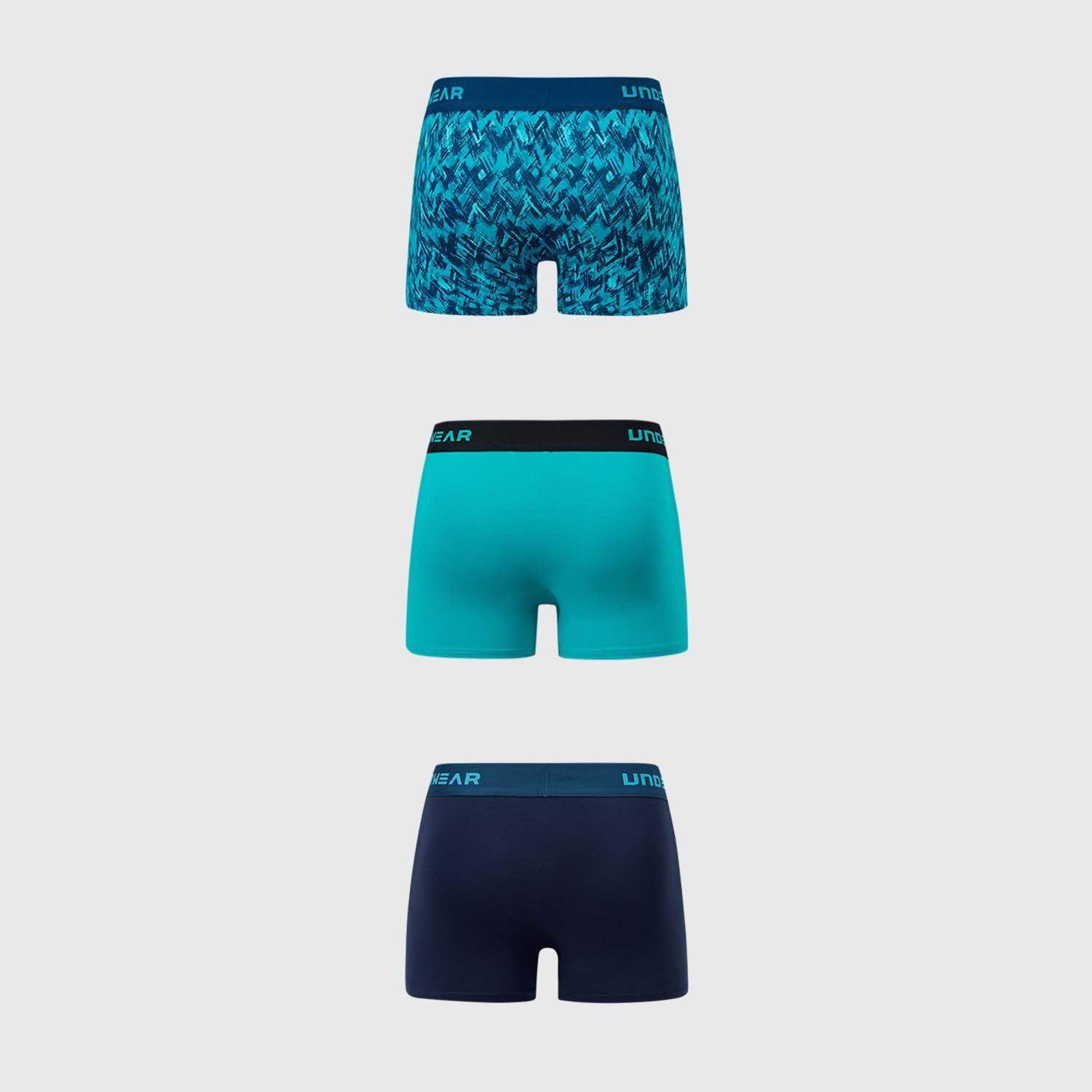 Boxer Hombre Tripack Lisos Petroleo V Fsp-1