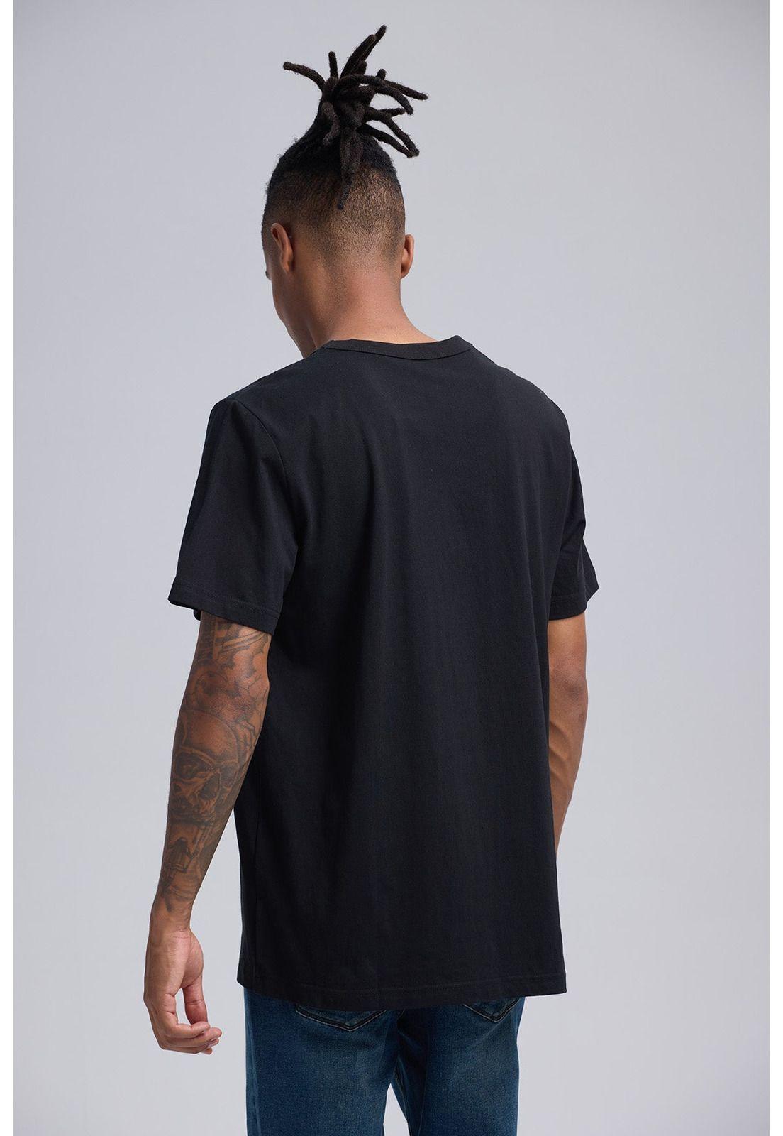 Polera Hombre Print Western Negro-2