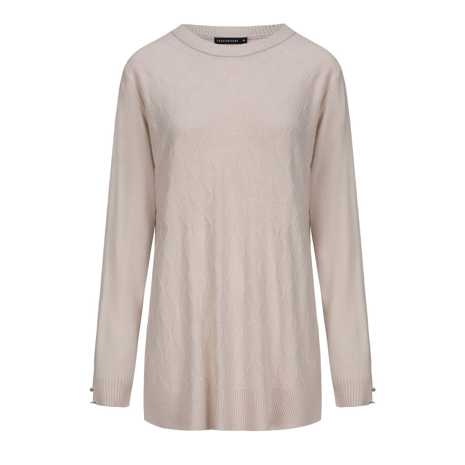 Sweater Mujer Cerrado Arena-0